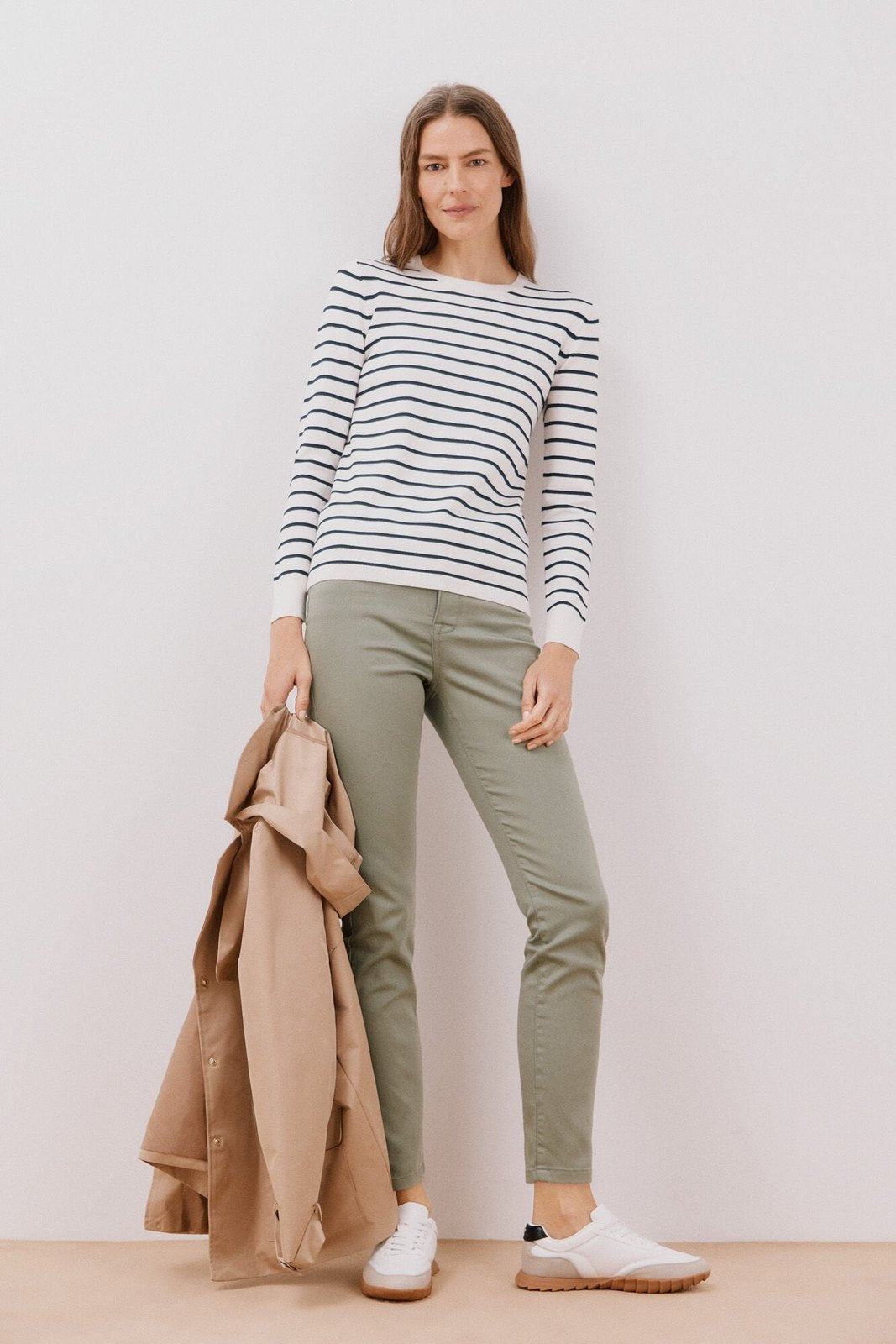 Cortefiel Sensational color jeans - Medium Khaki 5 Shaws Department Stores
