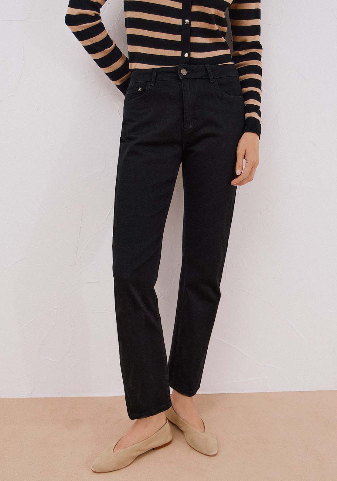 Straight Jeans - Black
