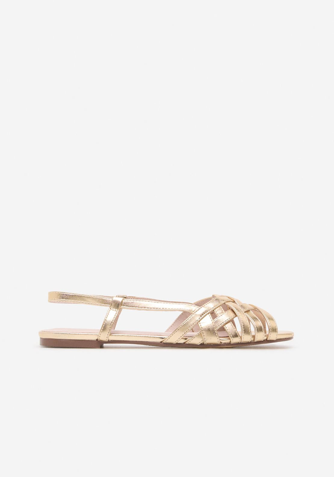 Cortefiel Menorcan Straps - Gold/mustard 1 Shaws Department Stores