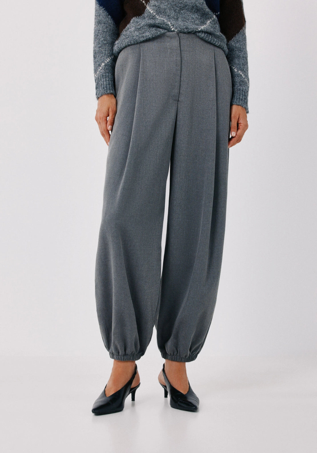 Baggy Dress Pants - Medium Grey