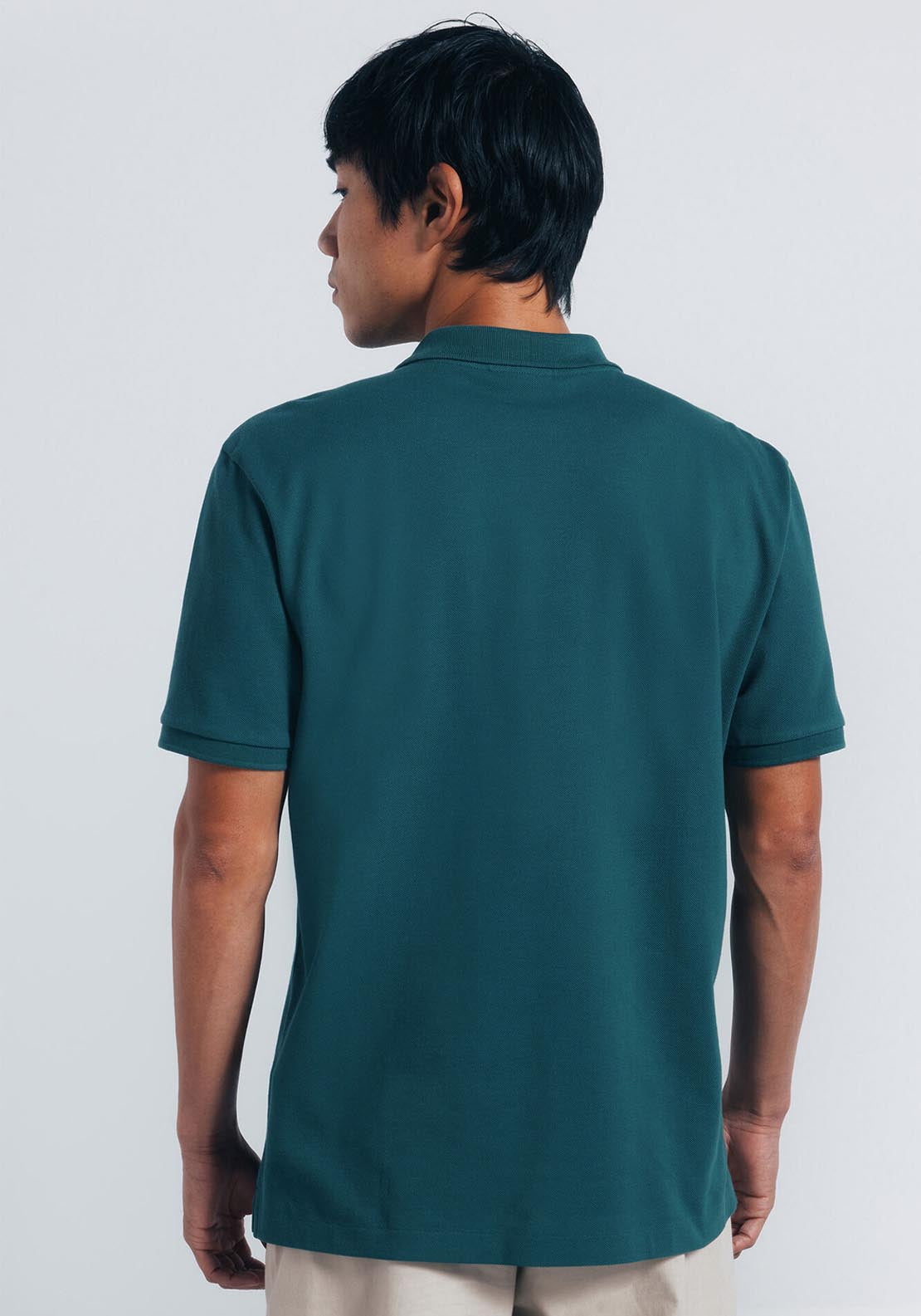Essential Regular Fit Piqué Polo Shirt - Green