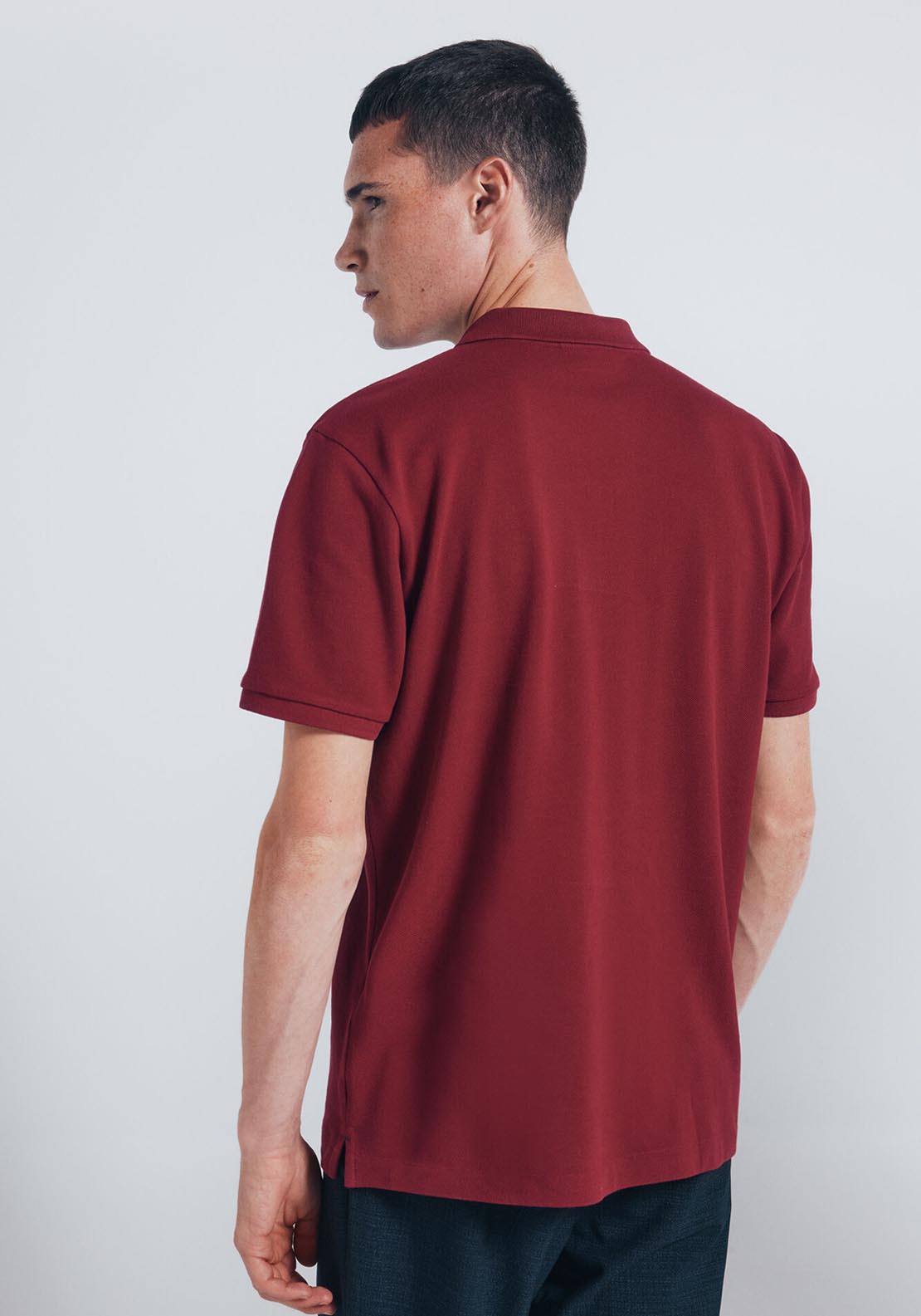 Essential Regular Fit Piqué Polo Shirt - Red