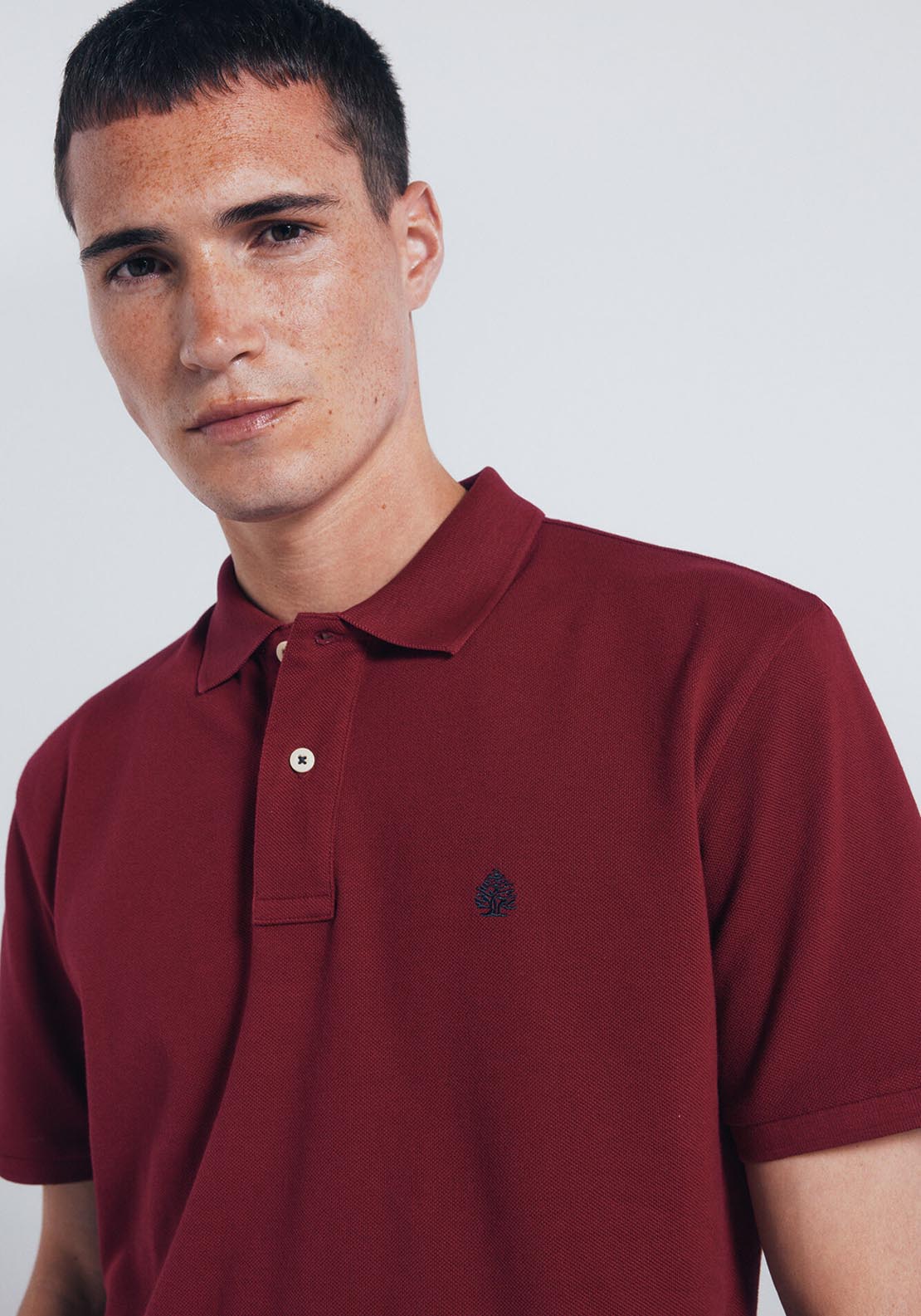 Essential Regular Fit Piqué Polo Shirt - Red