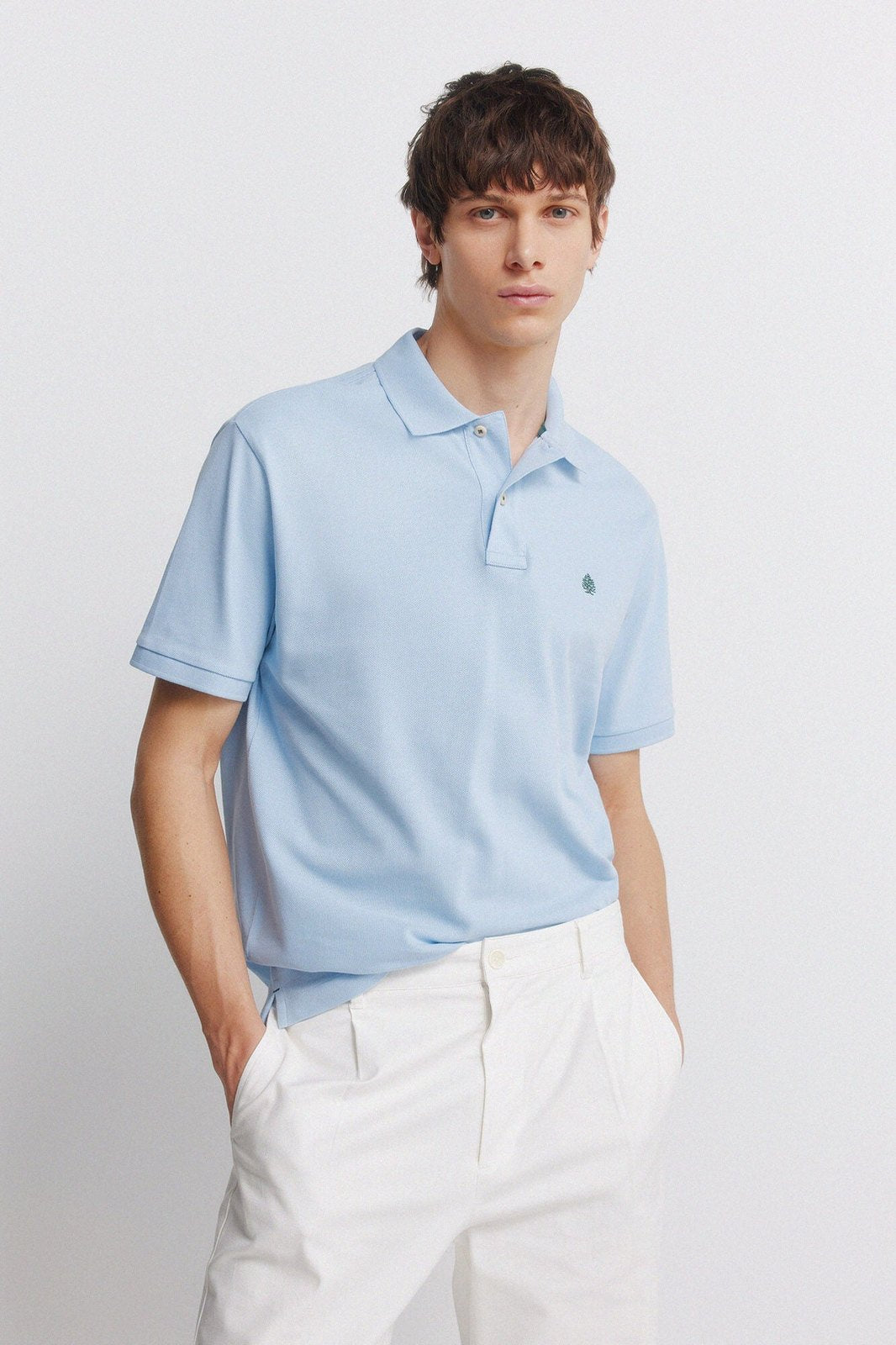Basic Regular Fit Polo Shirt - Blue