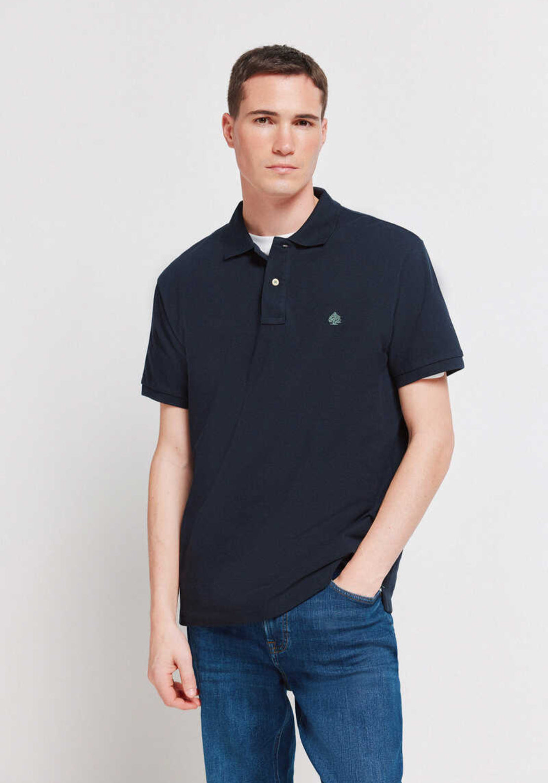 100% Cotton Basic Regular Fit Polo Shirt - Blue