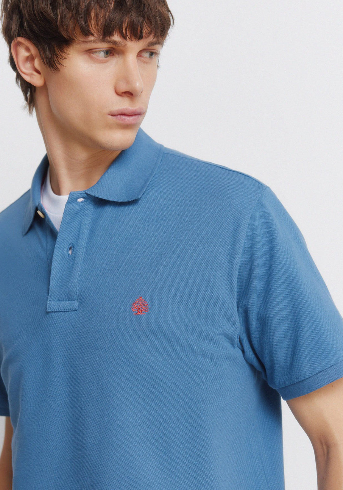 Basic Polo Shirt Regular Fit - Medium Blue