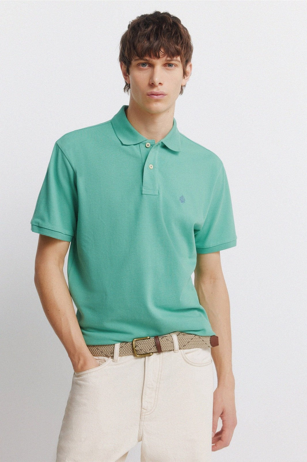 Basic Regular Fit Polo Shirt - Green