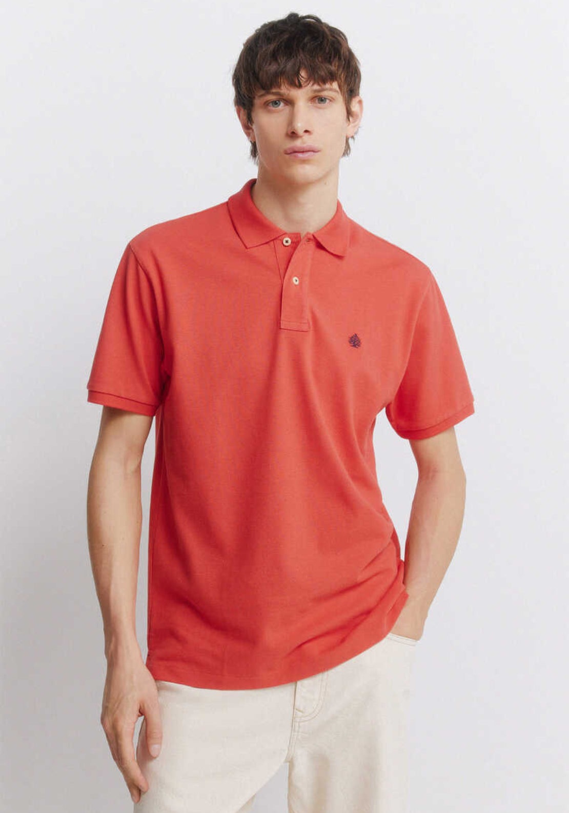 100% Cotton Basic Regular Fit Polo Shirt - Red