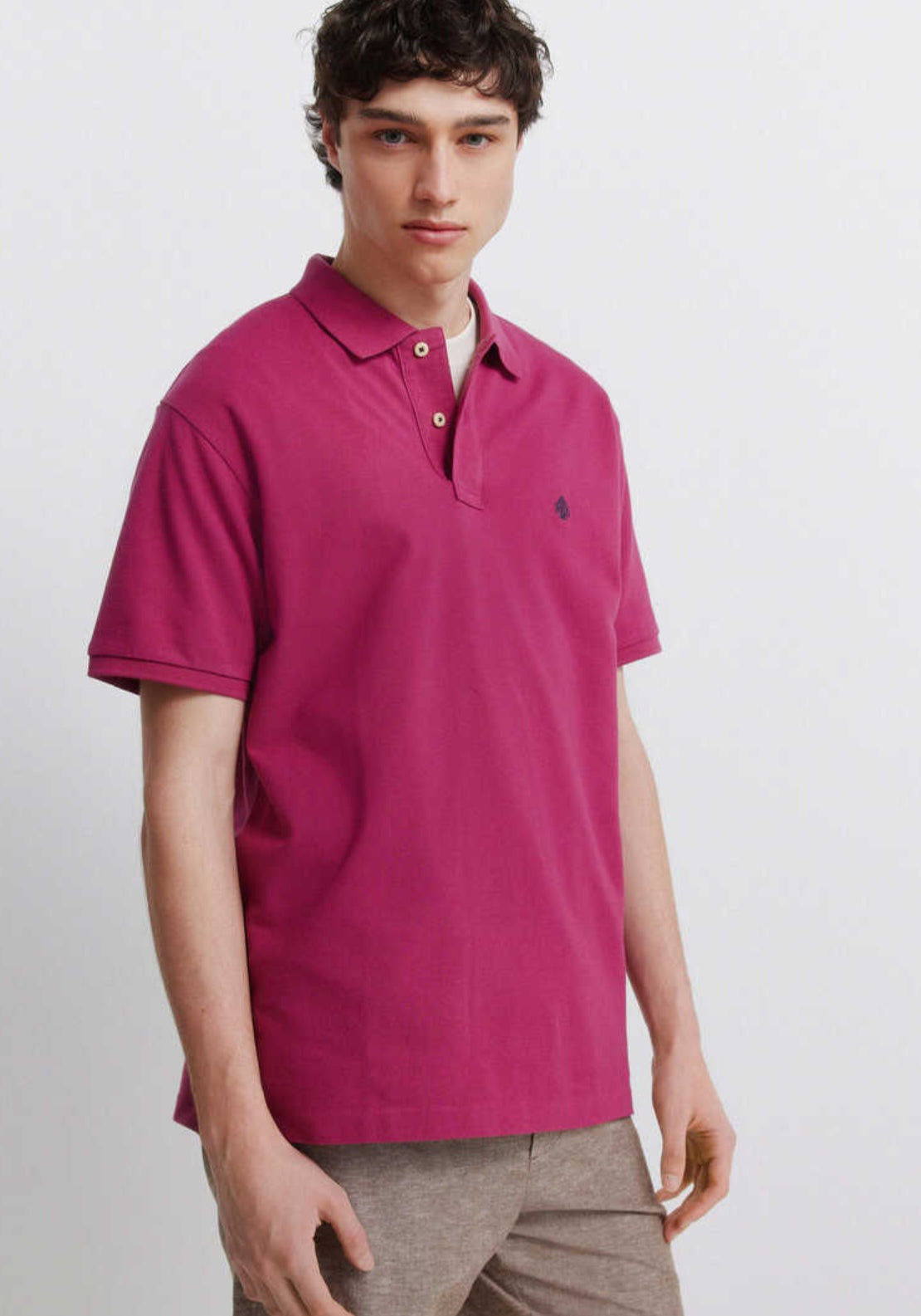 Basic Polo Shirt Regular Fit - Medium Blue