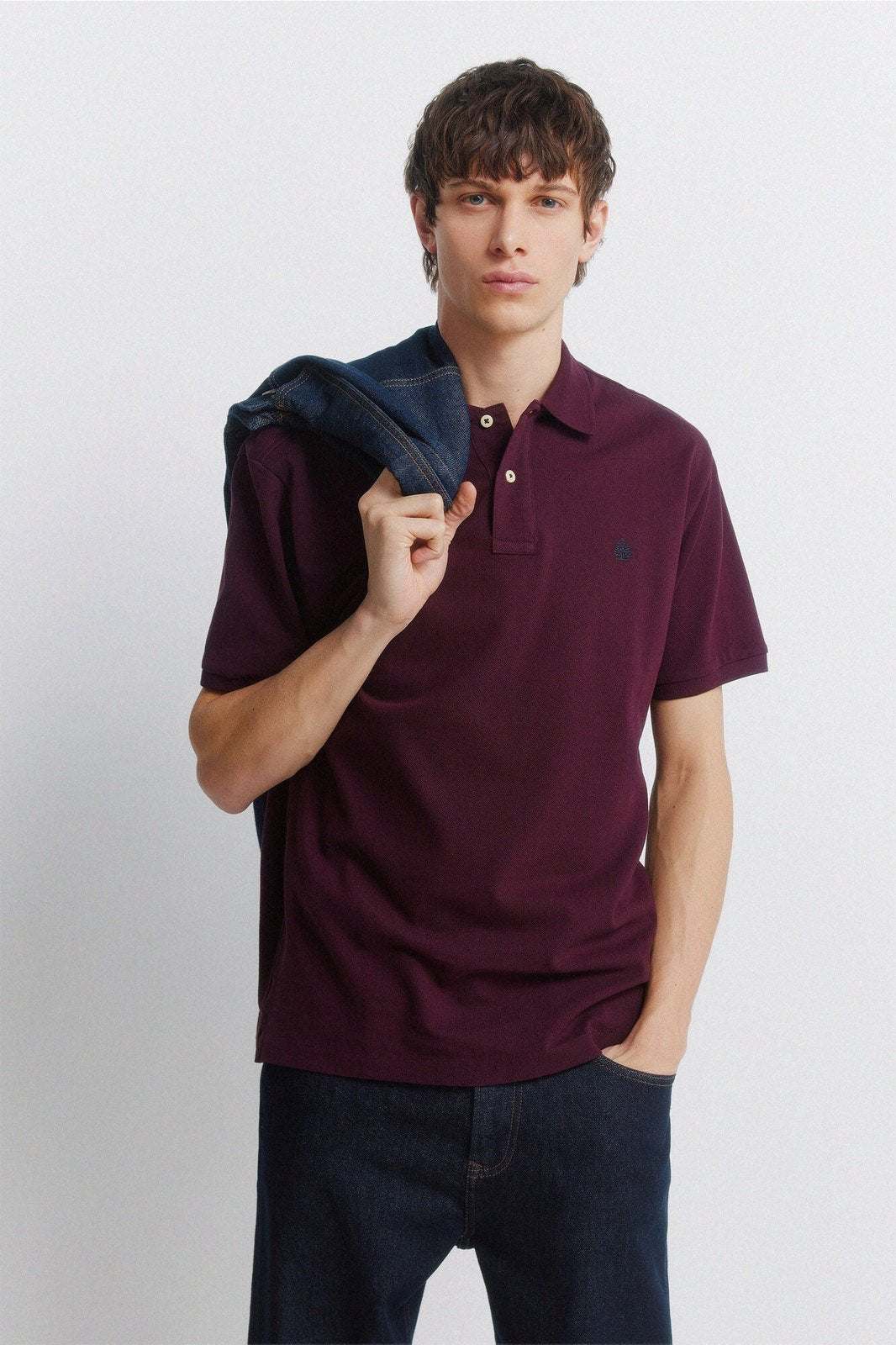 Basic Regular Fit Polo Shirt - Red