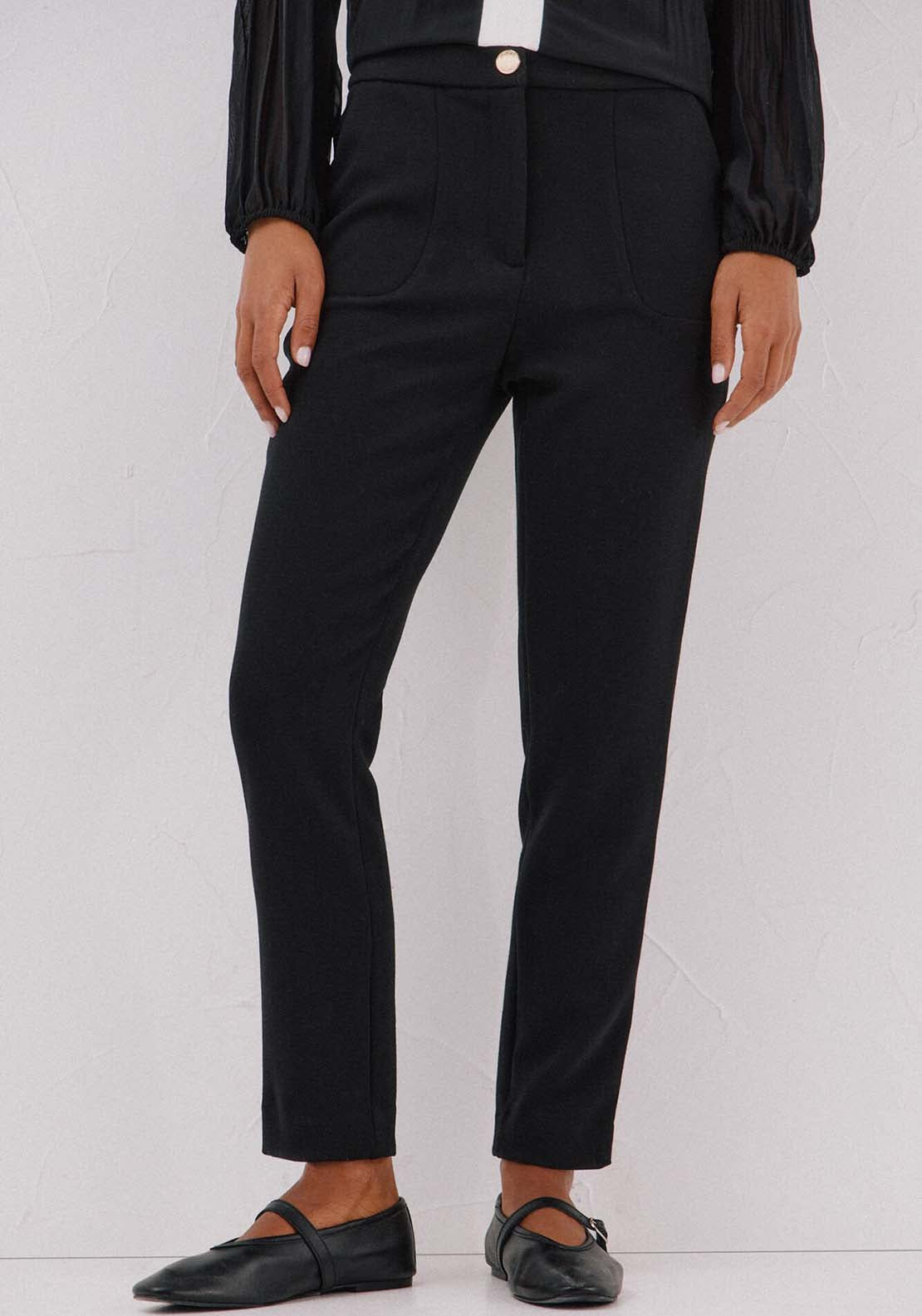 Comfort Stretch Pants - Black