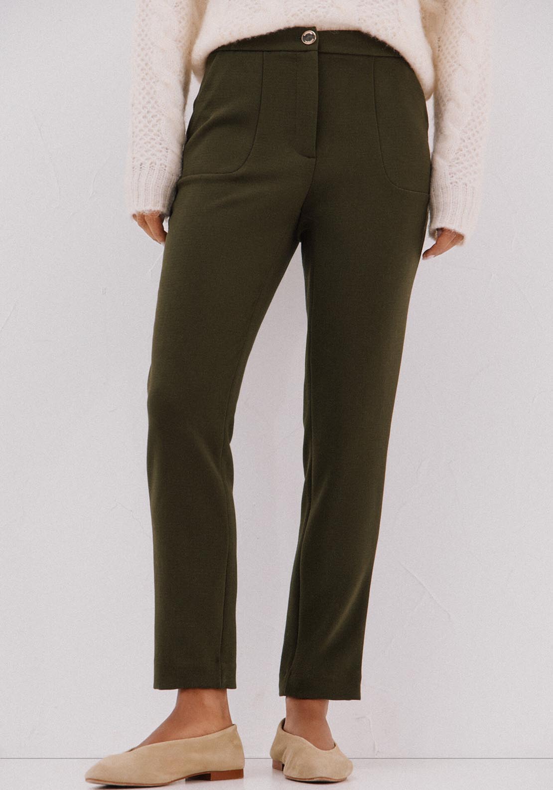 Comfort Stretch Pants - Green