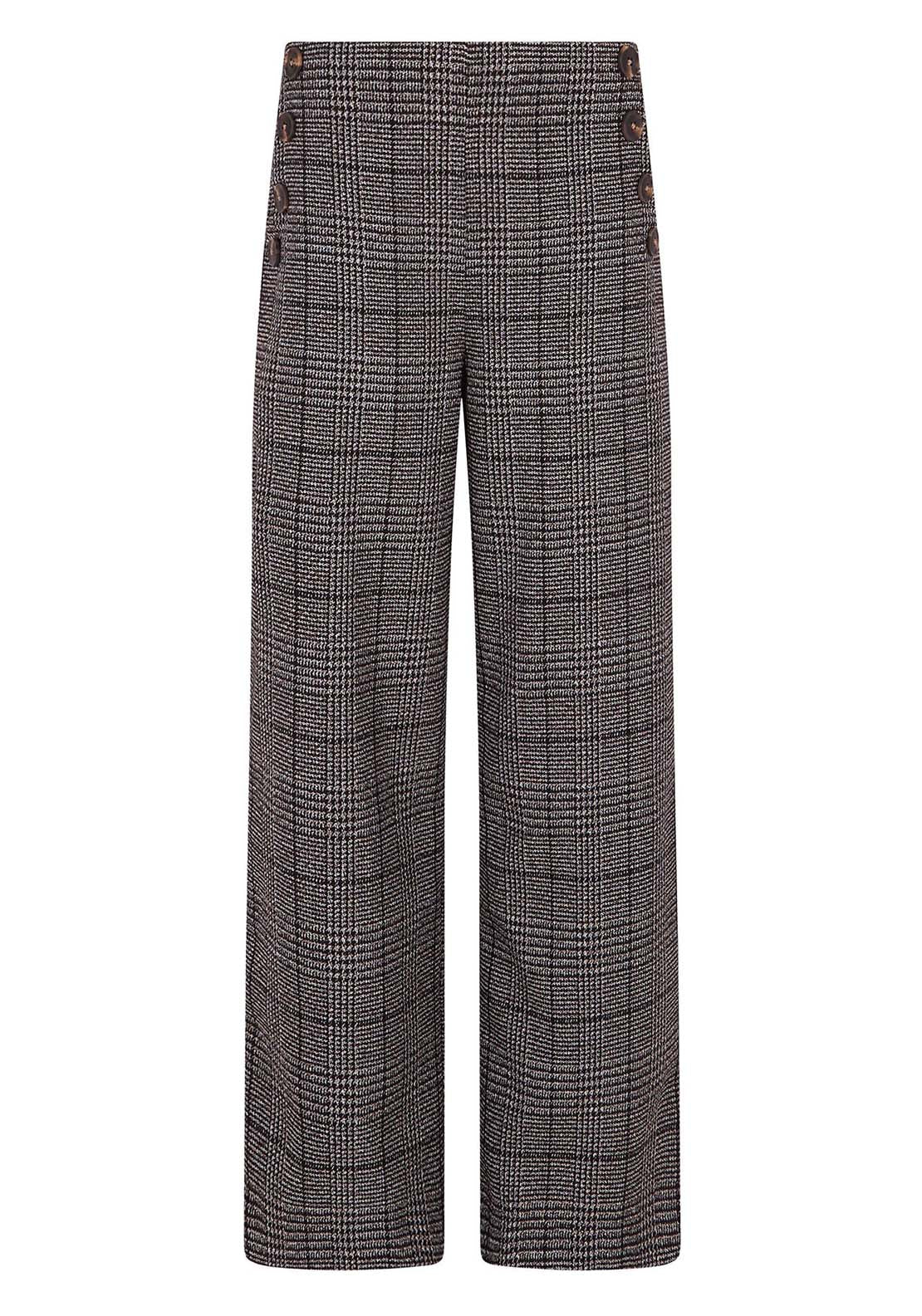 Cropped And Wide-Leg Pants - Grey