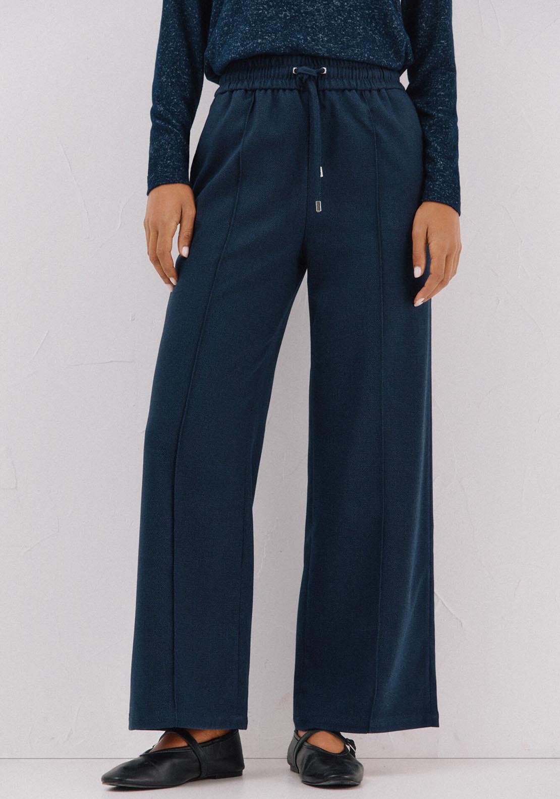 Panralón Rubber Texture Trousers - Blue
