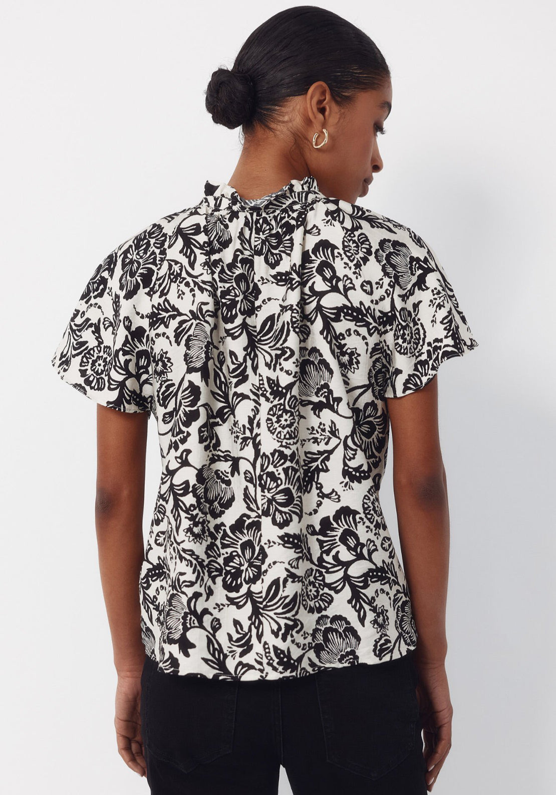 Cortefiel Raglan Sleeve Blouse - Multicolour 2 Shaws Department Stores