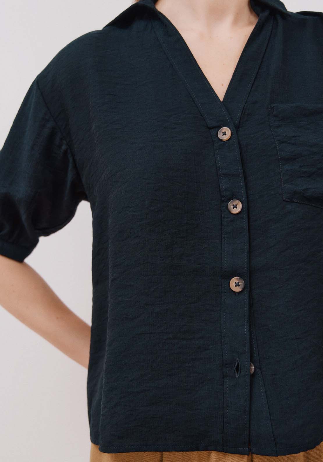 Animal Print Shirt - Black