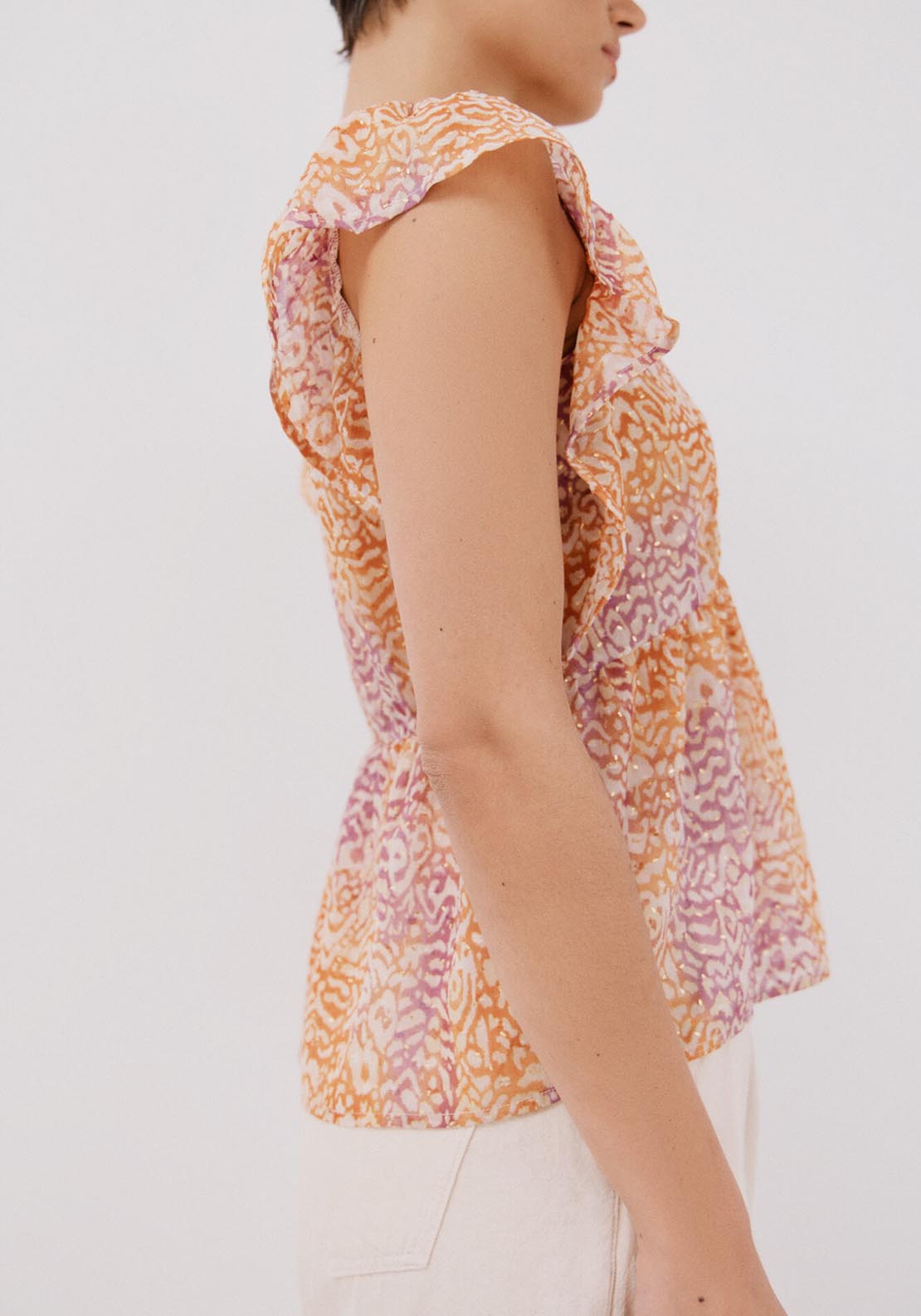 Cortefiel Blouse Top - Multicoloured 7 Shaws Department Stores
