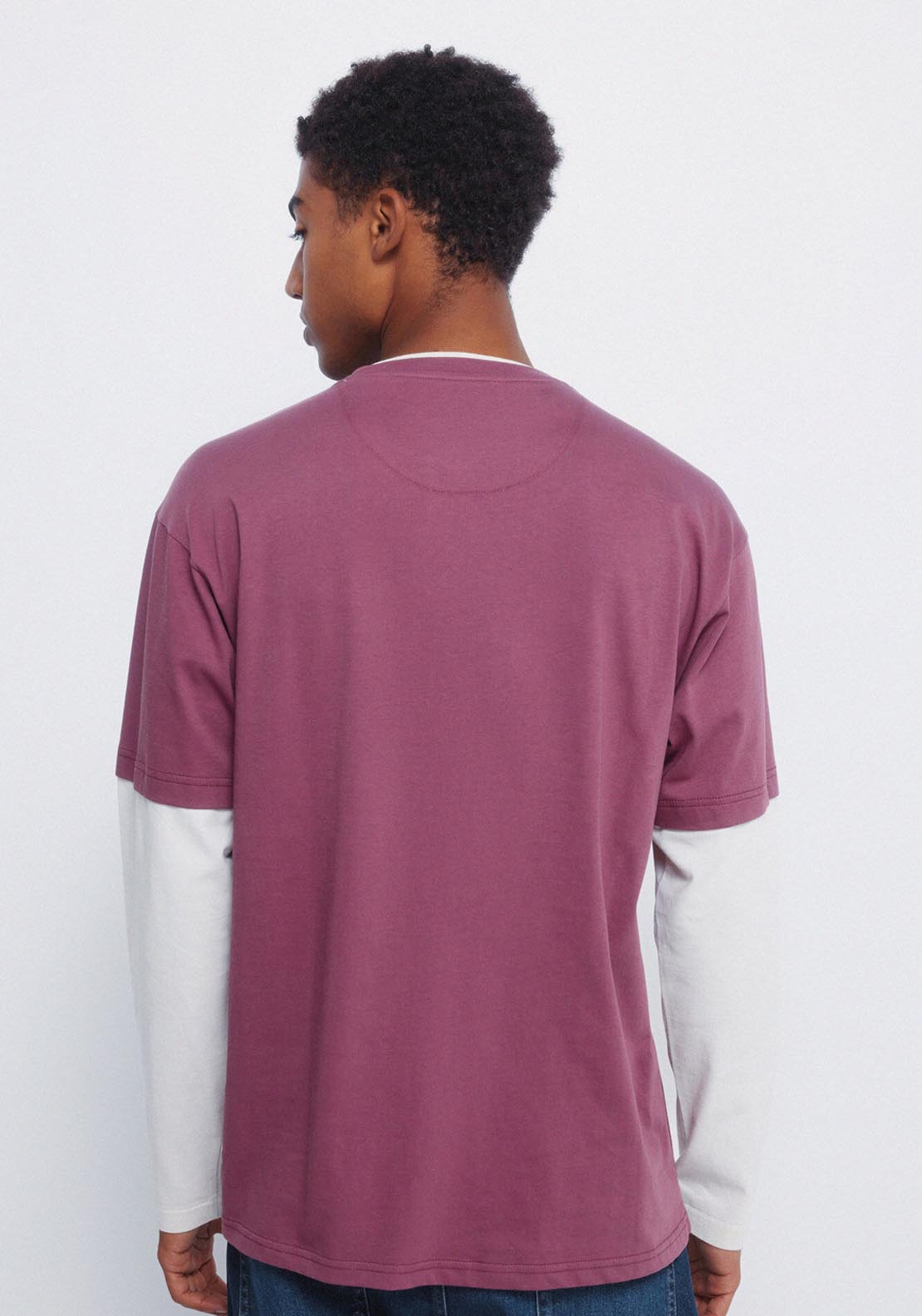 Double Long Sleeve T-Shirt - Red