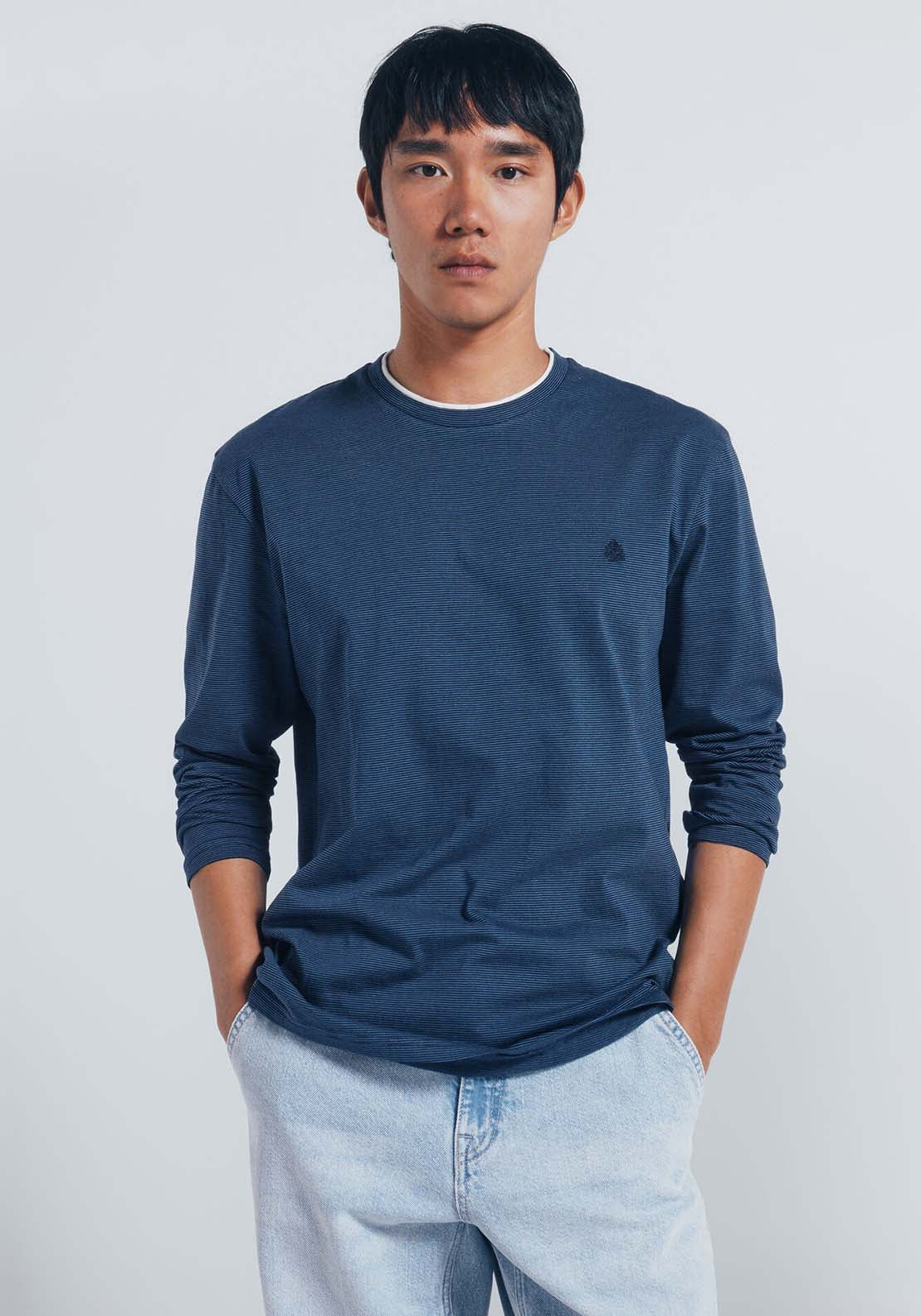 Textured Jumper - Blue