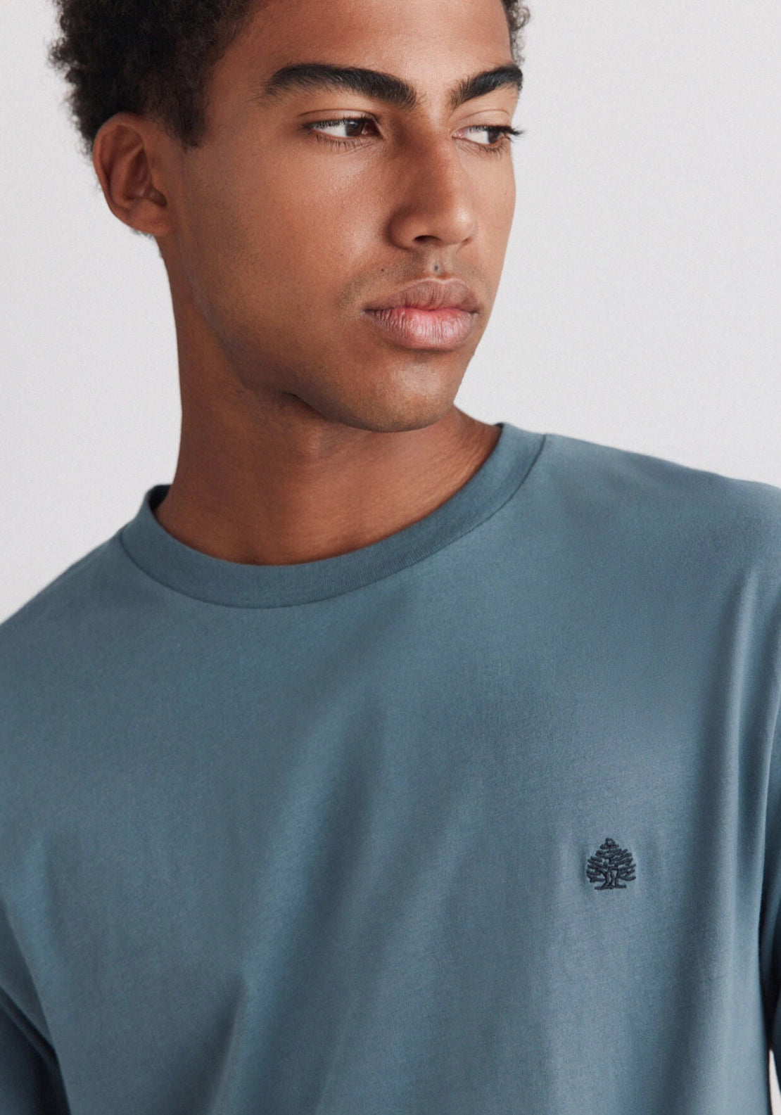 Springfield Basic T-Shirt - Blue 3 Shaws Department Stores