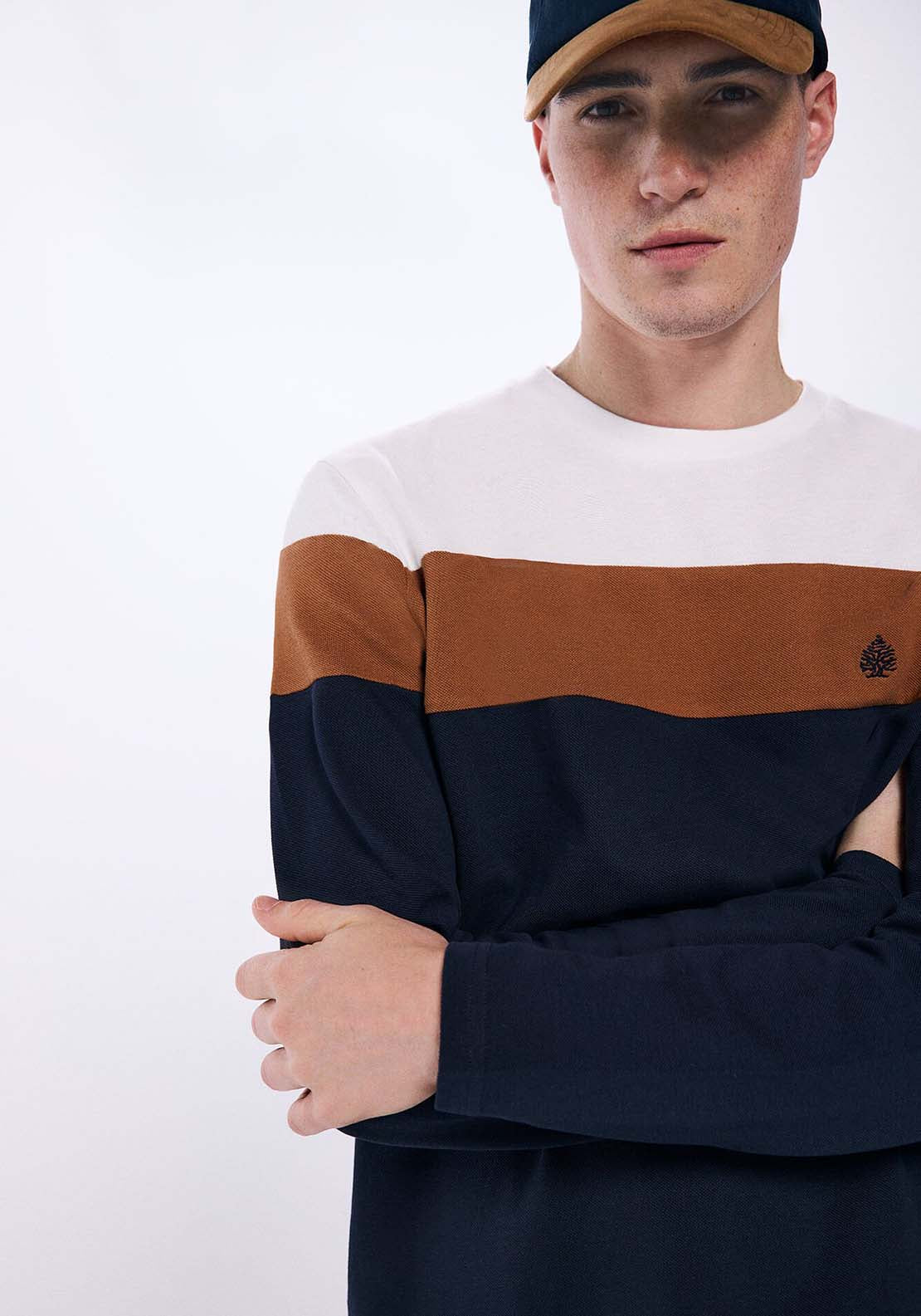 Springfield Cut long sleeve t-shirt - Ivory 3 Shaws Department Stores