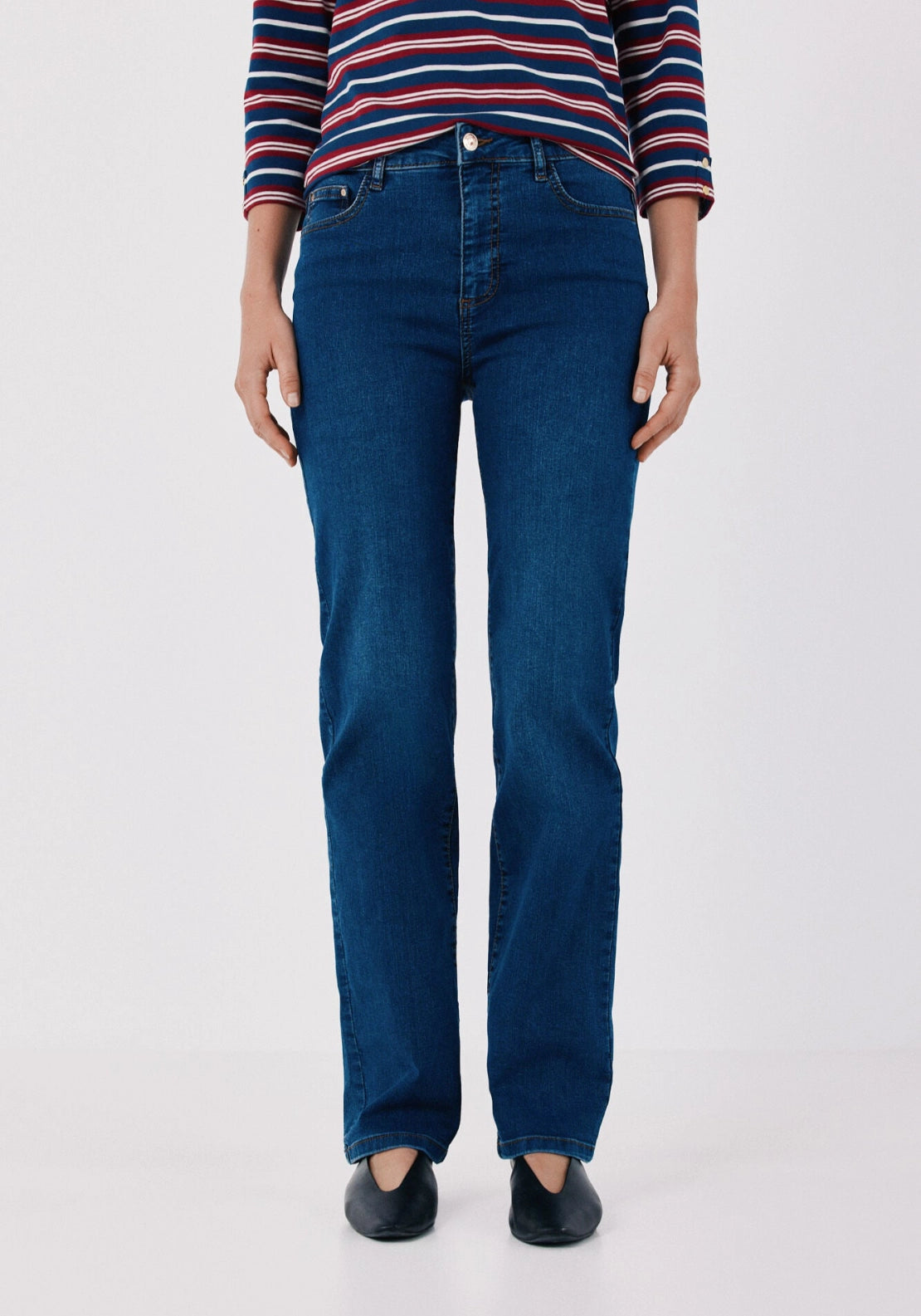 Shaping Sensational Straight Jeans - Medium Blue