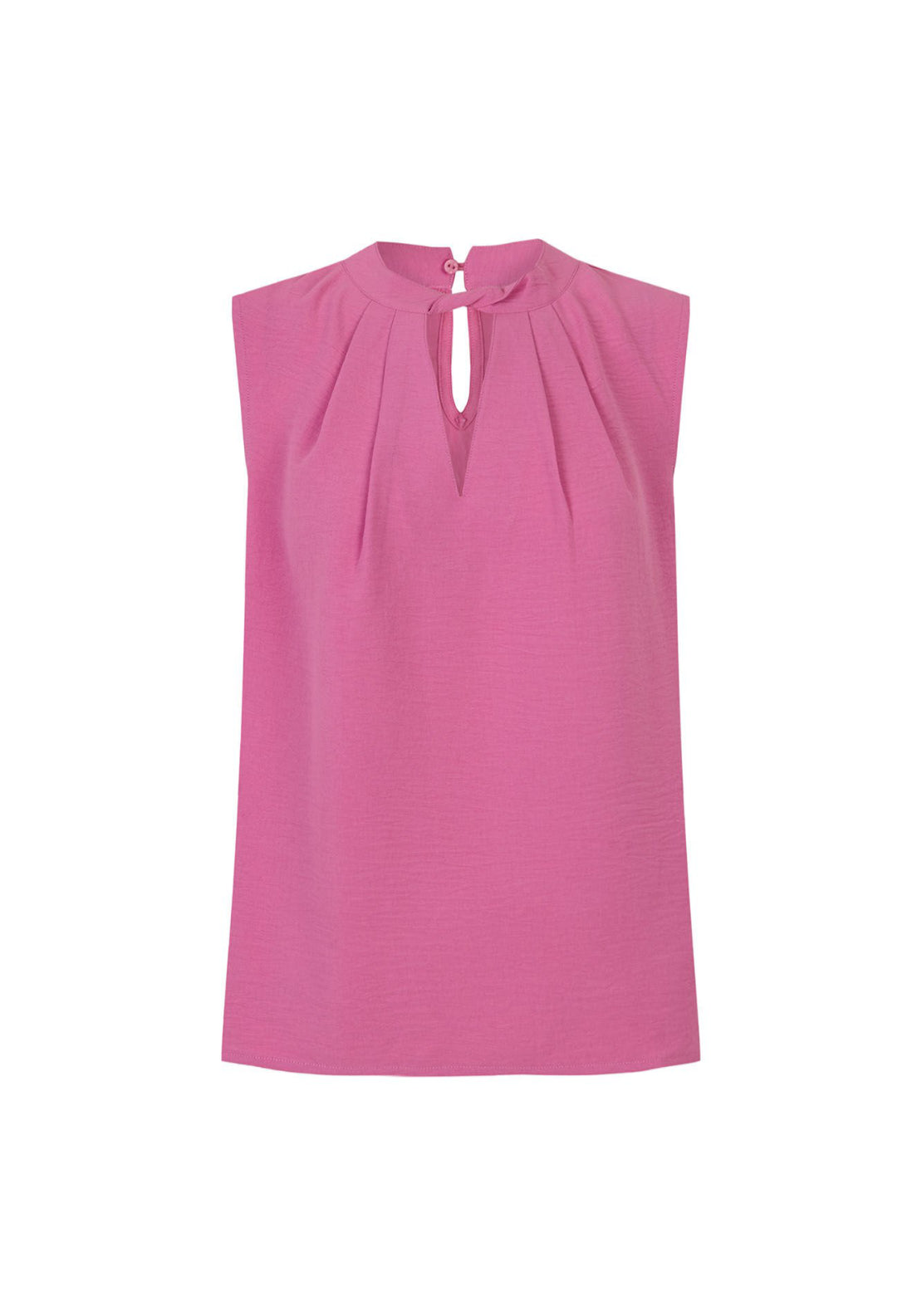 Cortefiel Cropped Teardrop Top - Pink 6 Shaws Department Stores