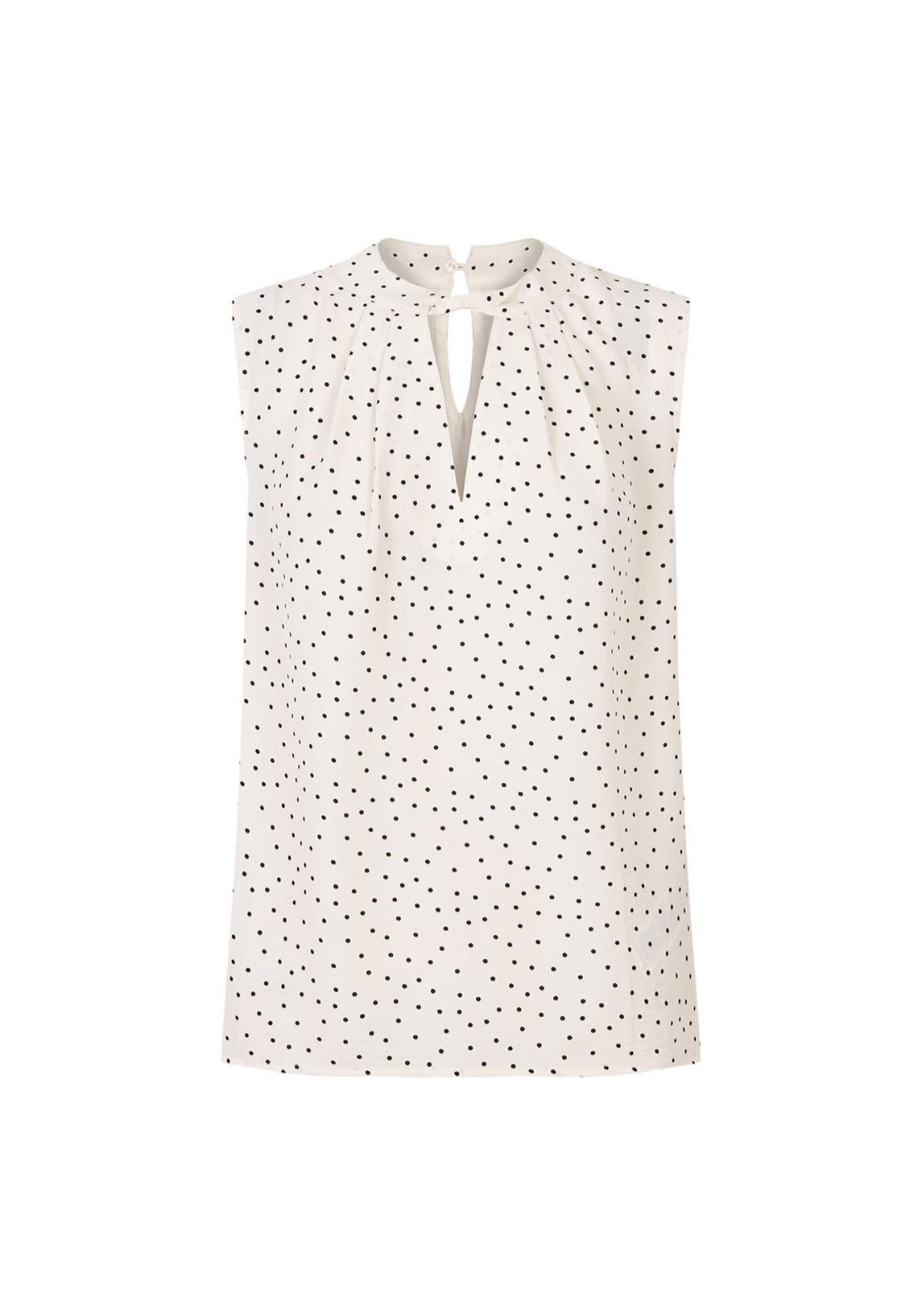 Cortefiel Cropped Teardrop Top - White 5 Shaws Department Stores