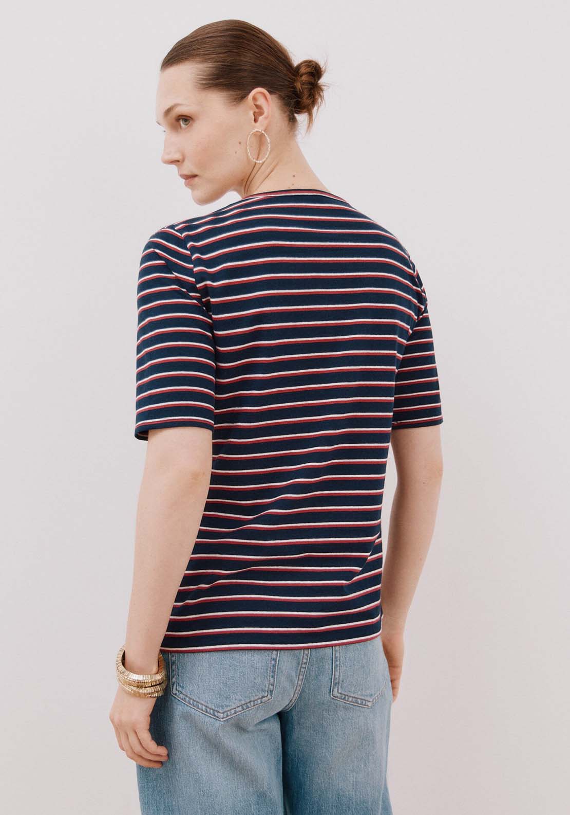Essential Boat Neck T-Shirt - Blue