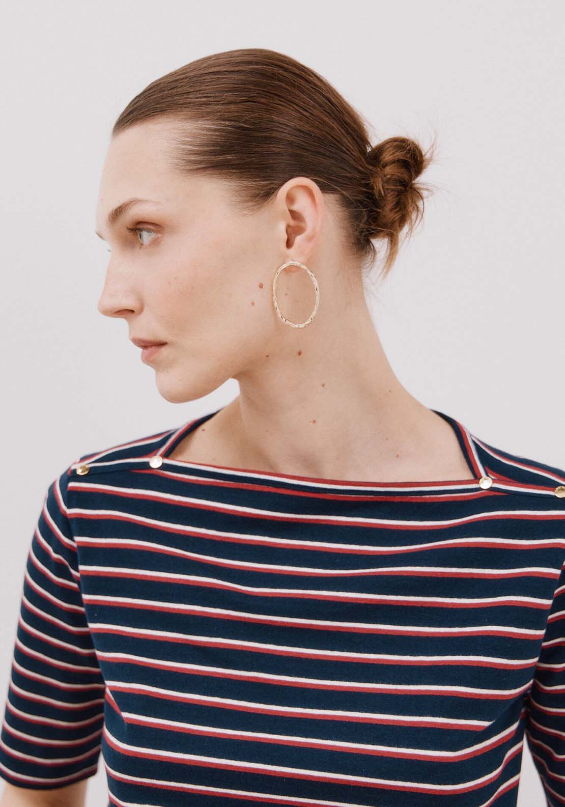 Essential Boat Neck T-Shirt - Blue