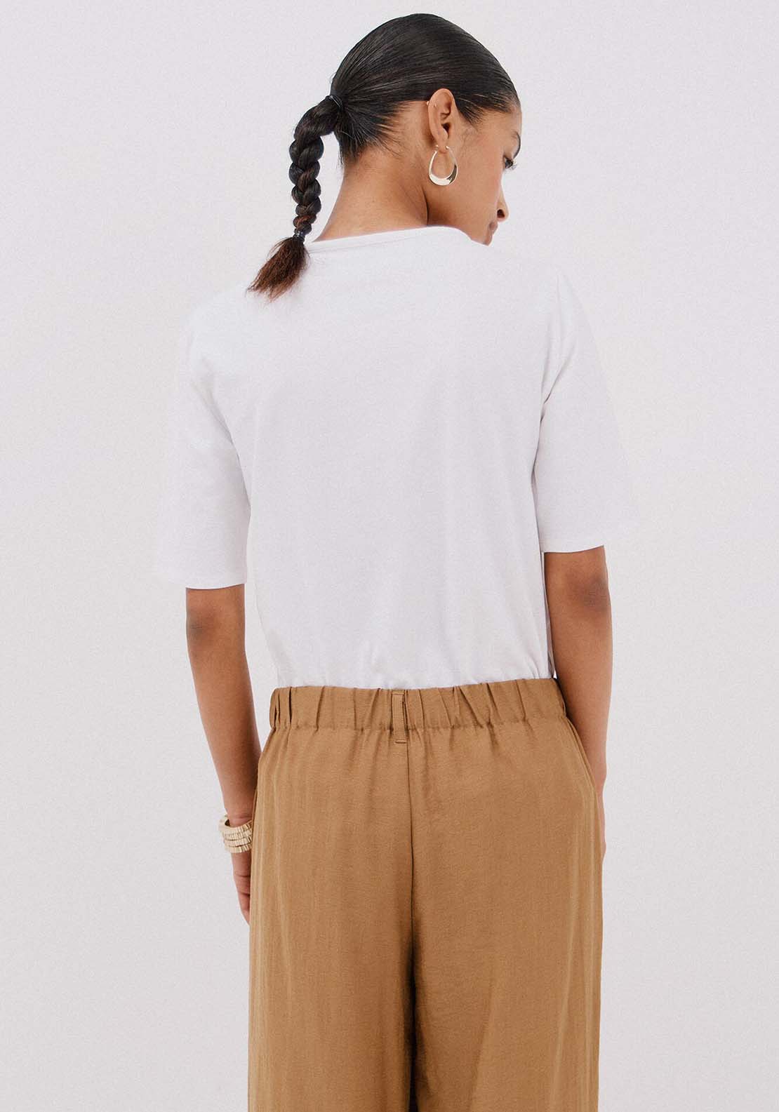 Essential Boat Neck T-Shirt - White