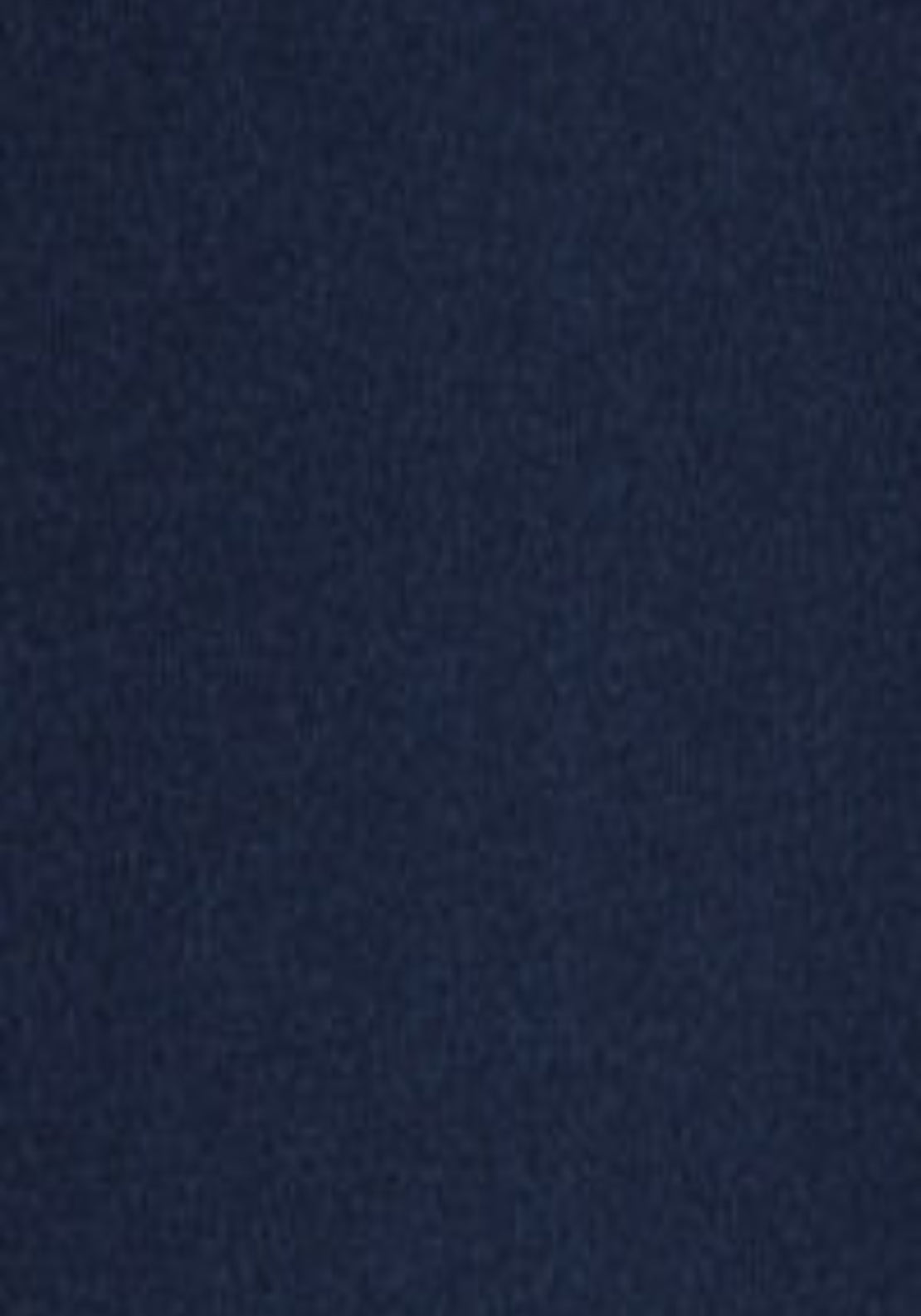 Hemstitch Detail Cotton T-Shirt - Navy