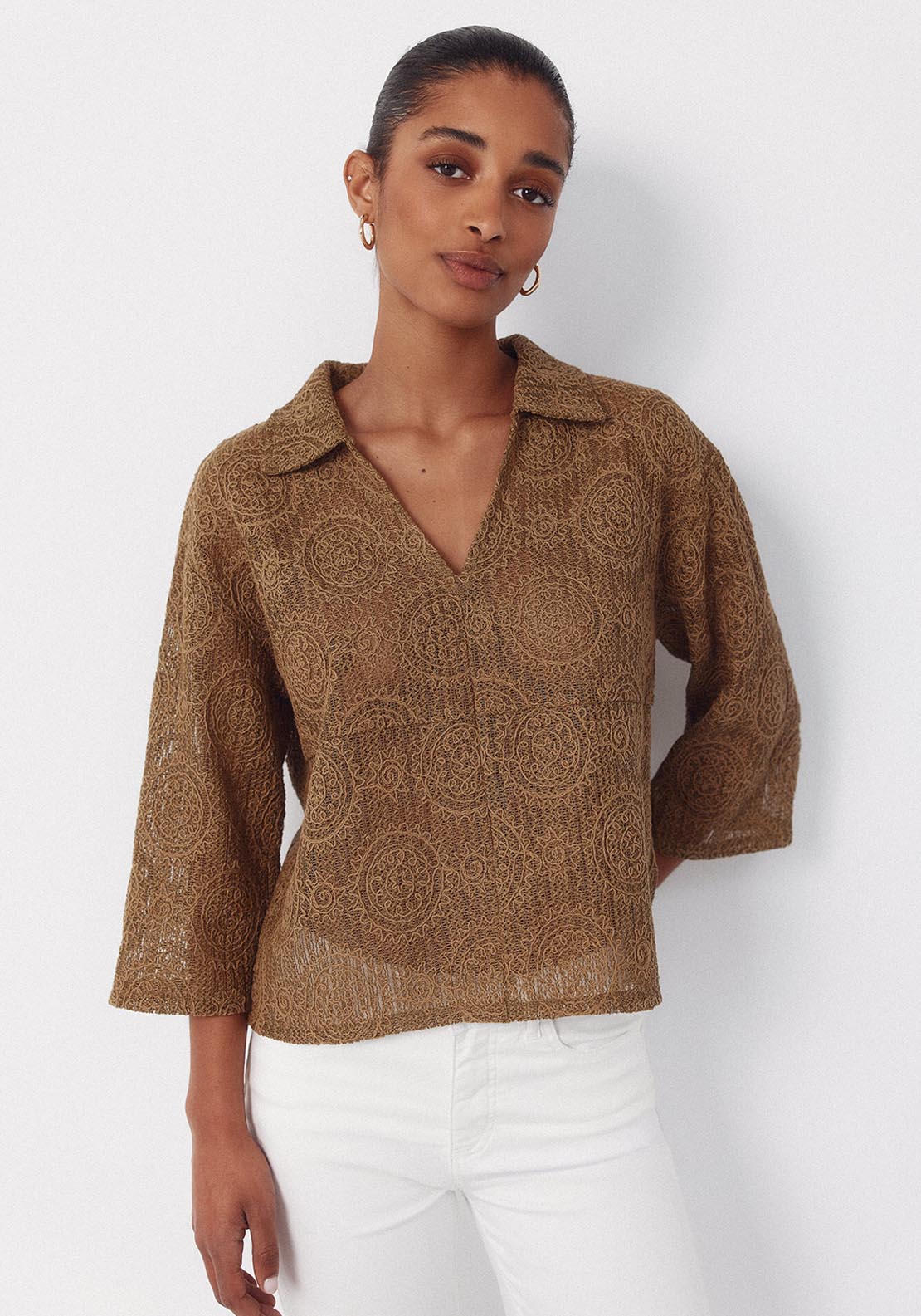 Embroidered Rustic Polo Shirt - Green