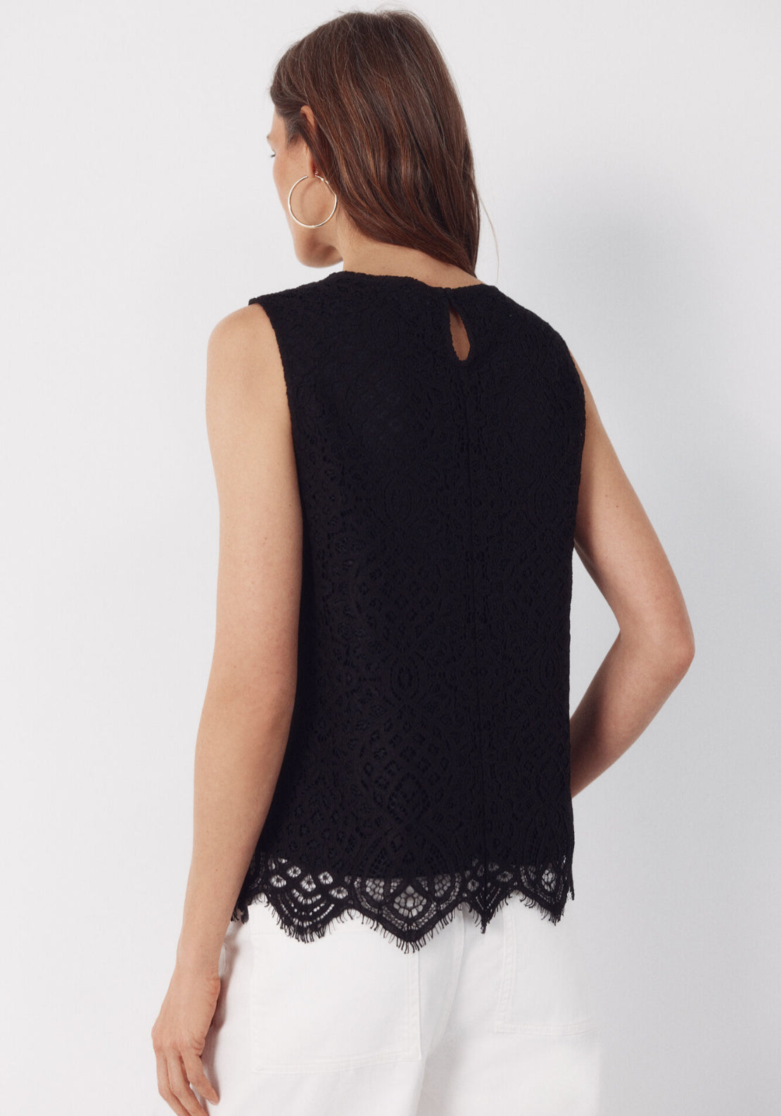 Guipure Lace Top - Black