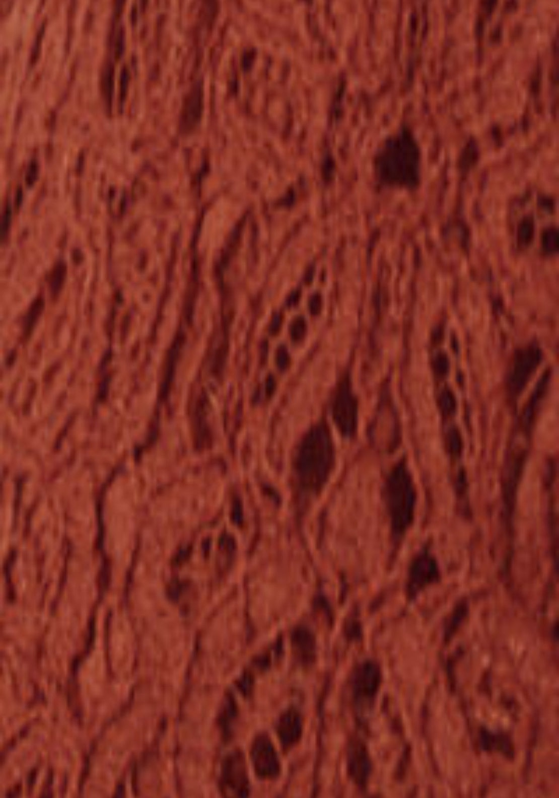 Guipure Lace Top - Medium Brown