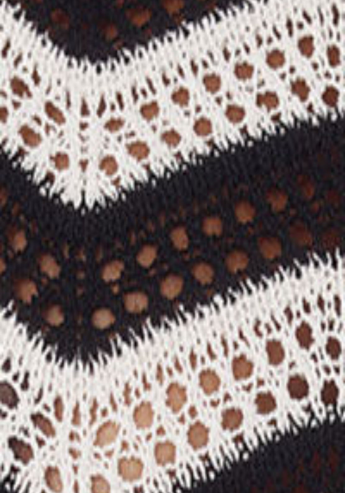 Top Crochet Zig Zag - Black