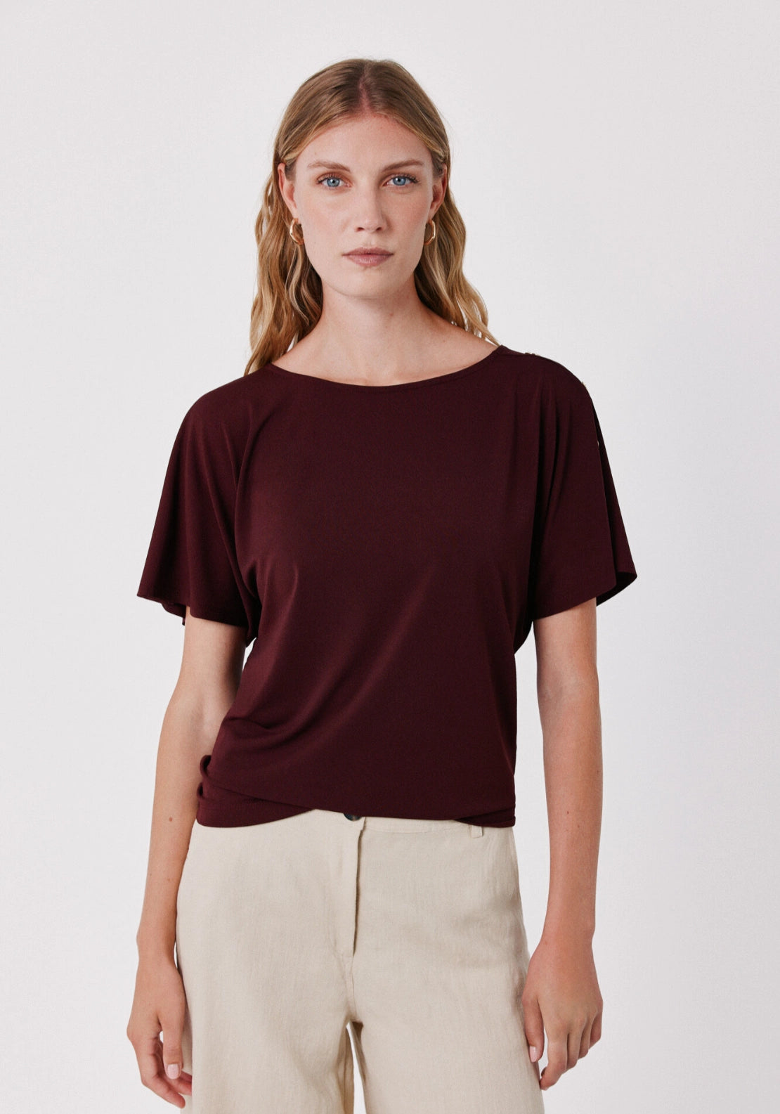 Fluid basic top - Maroon