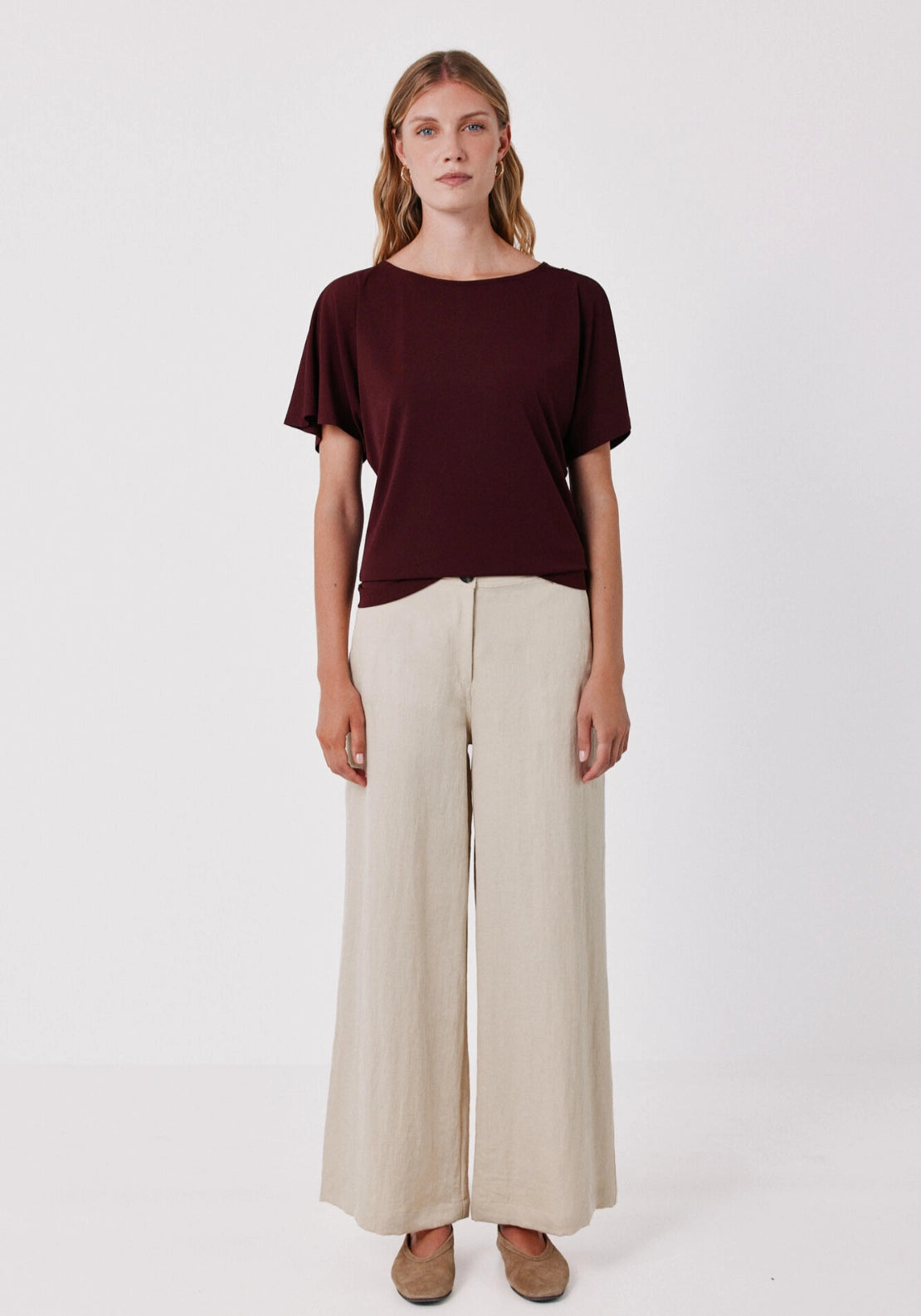 Fluid basic top - Maroon