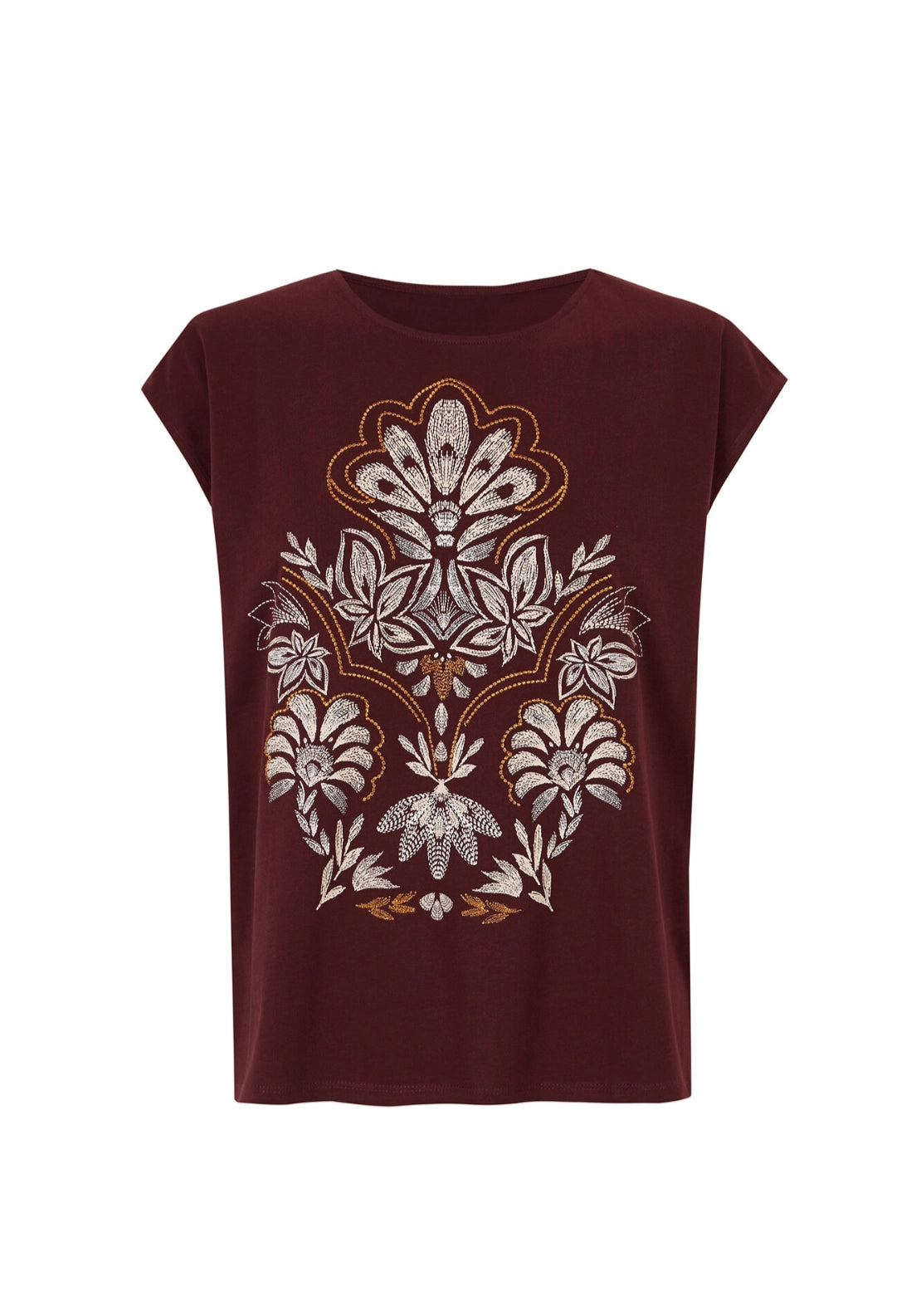 Printed T-shirt - Maroon