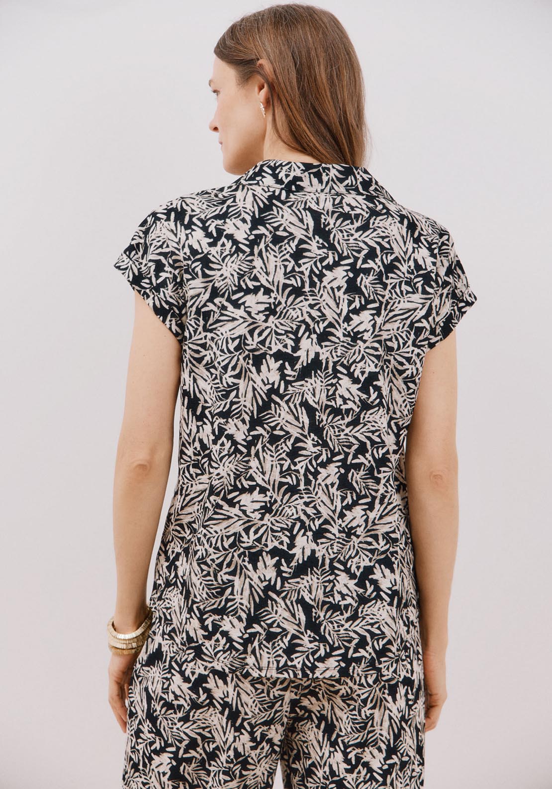 Cortefiel Piqué Polo - White Print 2 Shaws Department Stores