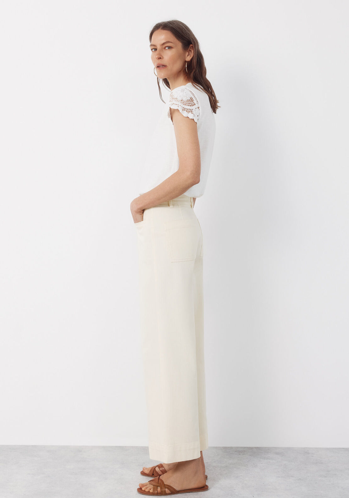 Cortefiel Piping Trousers - Yellow 4 Shaws Department Stores