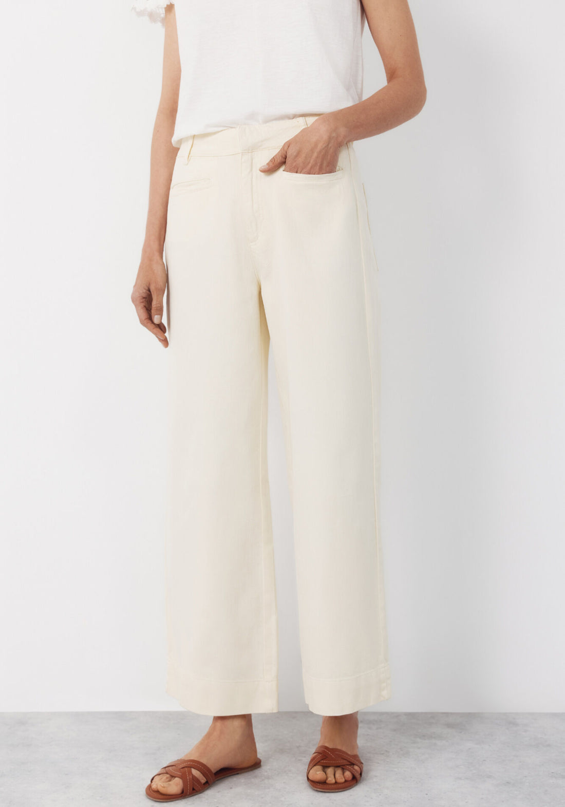 Cortefiel Piping Trousers - Yellow 1 Shaws Department Stores