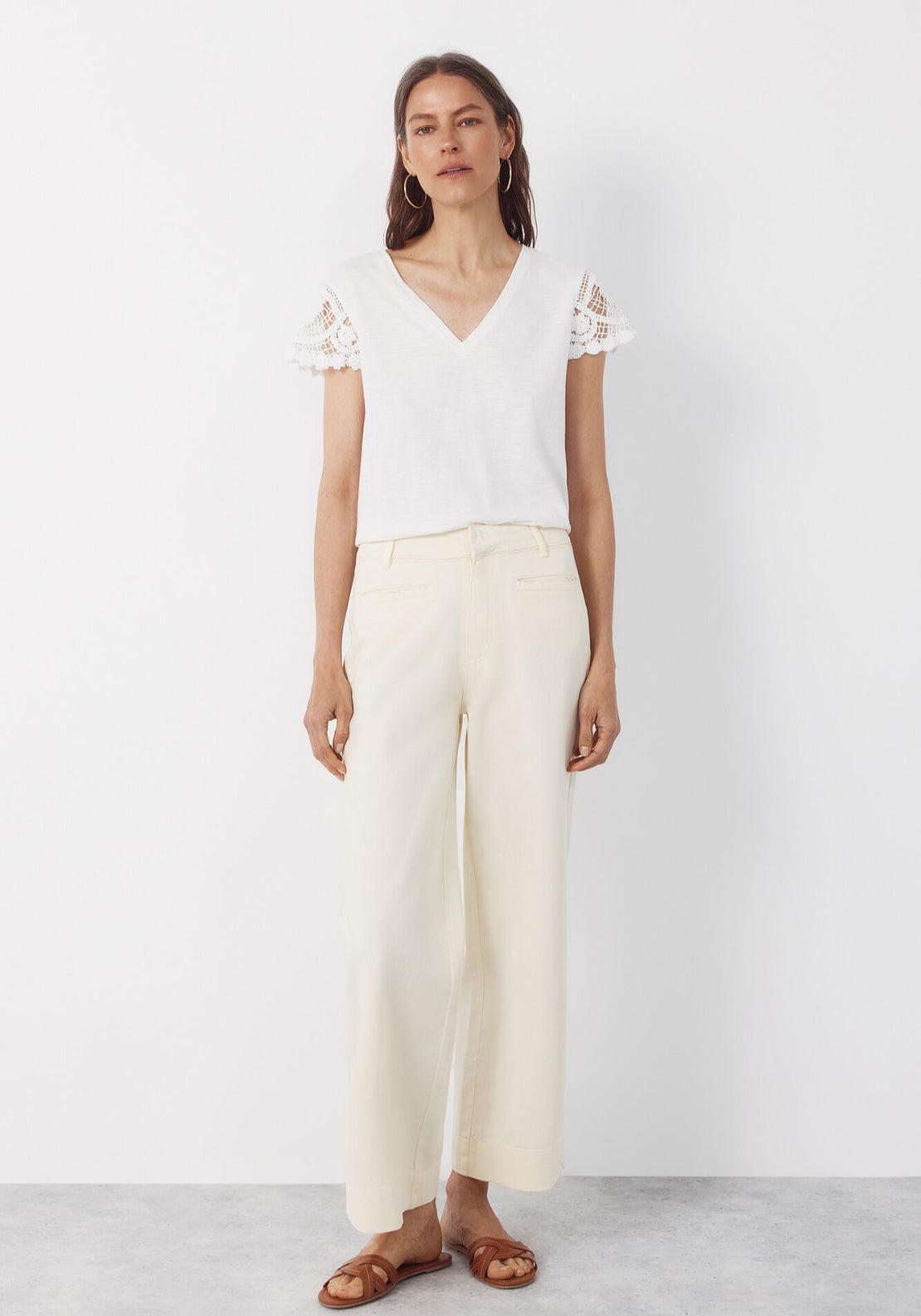 Cortefiel Piping Trousers - Yellow 6 Shaws Department Stores