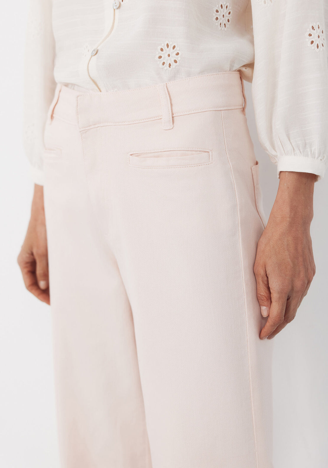 Cortefiel Piping Trousers - Pink 3 Shaws Department Stores