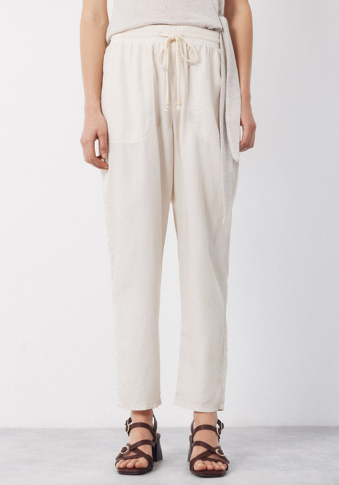 Cortefiel Tencel Fluid Trousers - Multicolour 1 Shaws Department Stores
