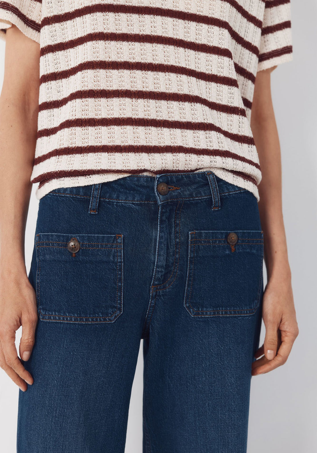 Cortefiel Marine Pocket Jeans - Blue 5 Shaws Department Stores