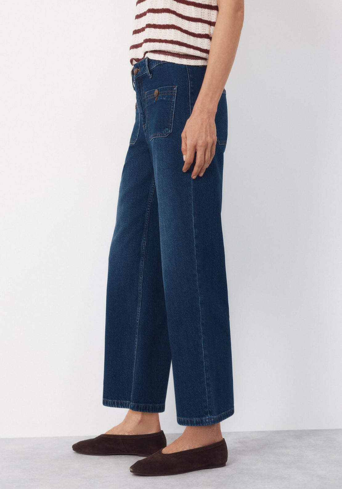 Cortefiel Marine Pocket Jeans - Blue 3 Shaws Department Stores