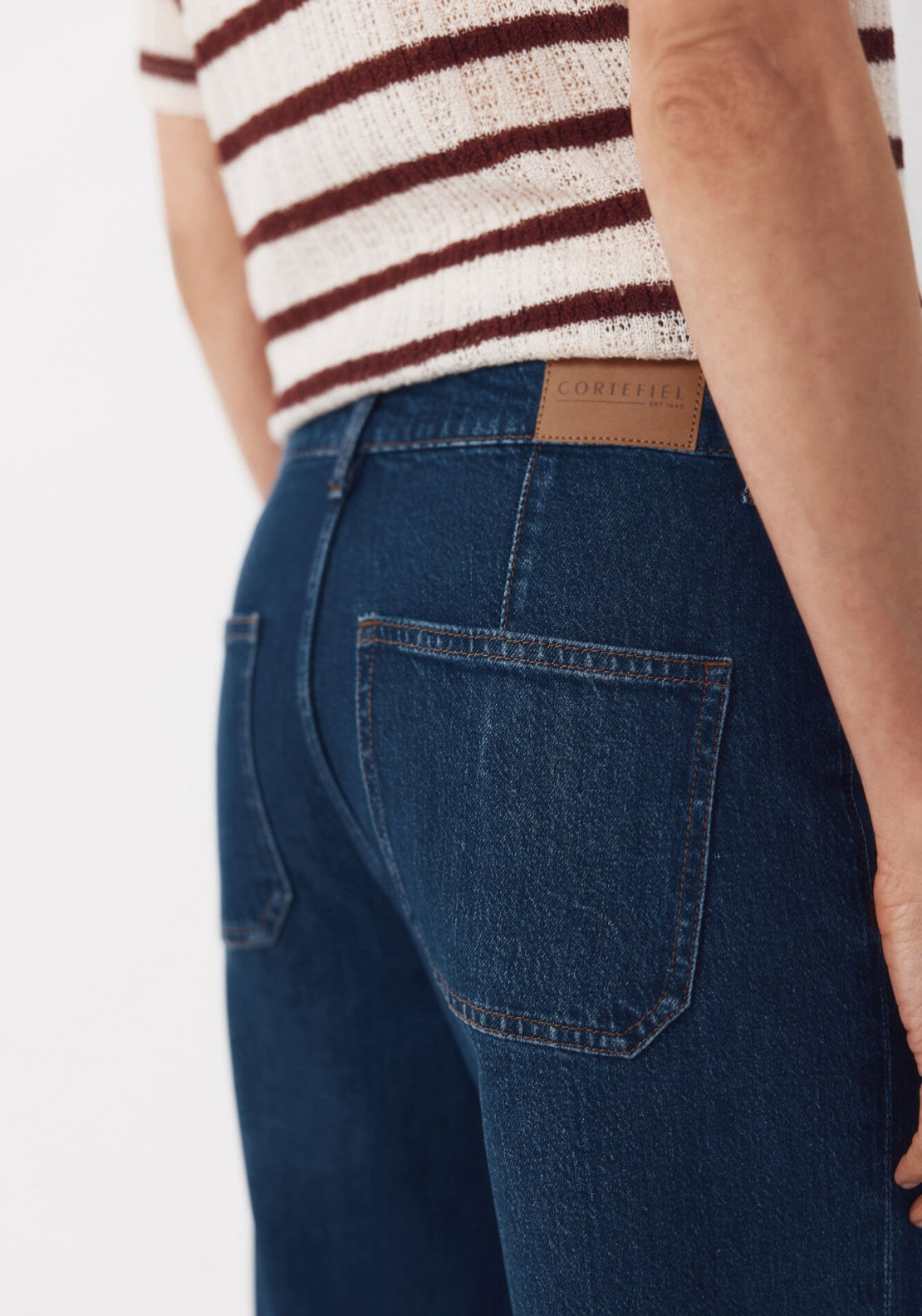 Cortefiel Marine Pocket Jeans - Blue 4 Shaws Department Stores