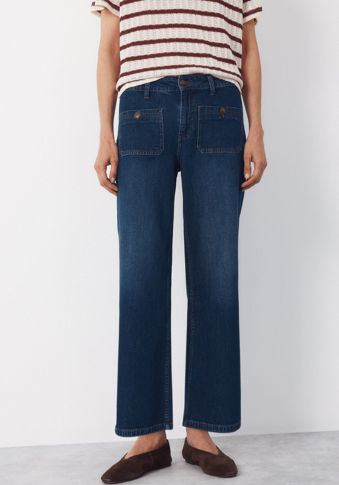 Cortefiel Marine Pocket Jeans - Blue 1 Shaws Department Stores