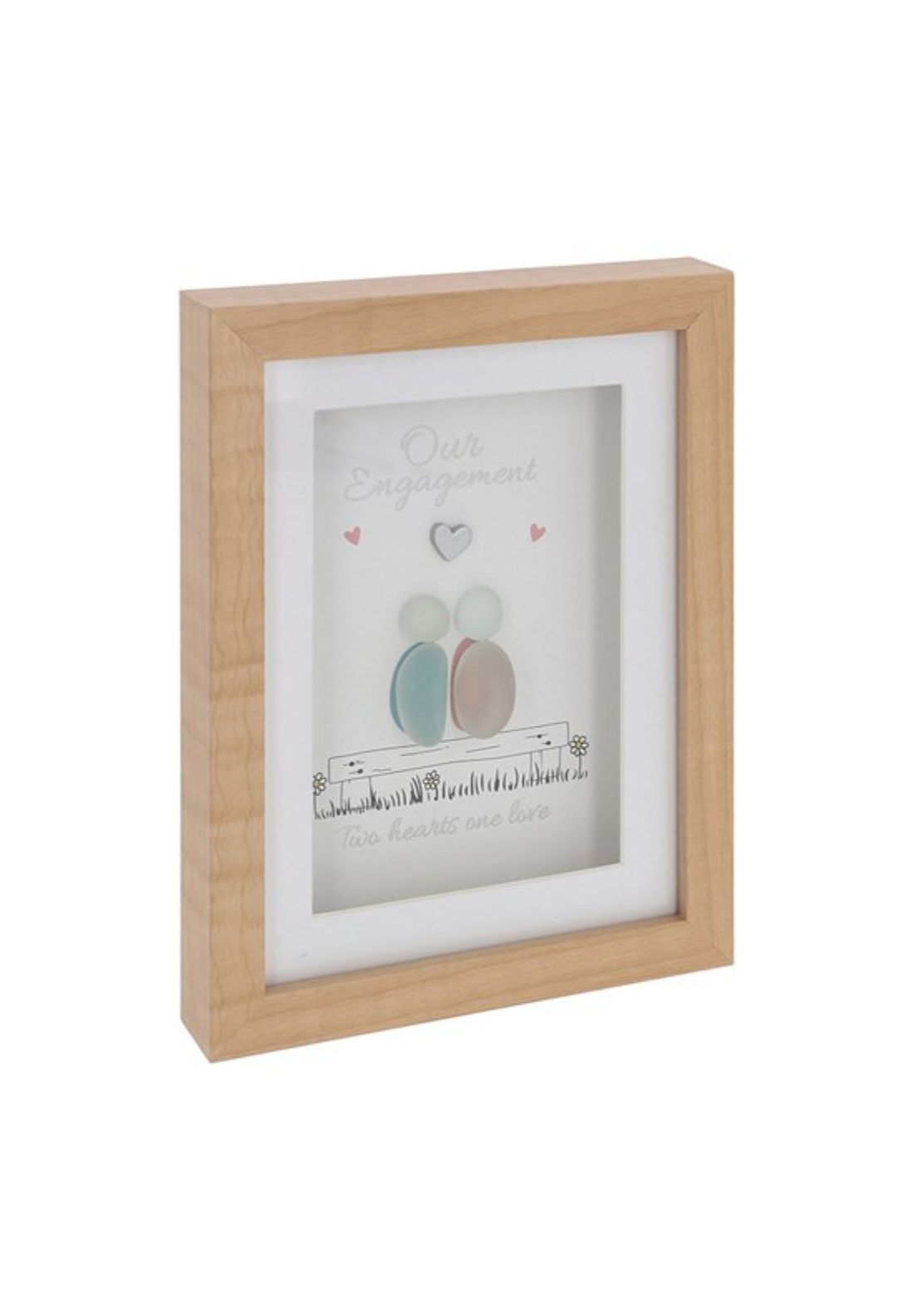 The Home Collection Pebble Glass Portrait Plaque Engagement 1 Shaws Department Stores